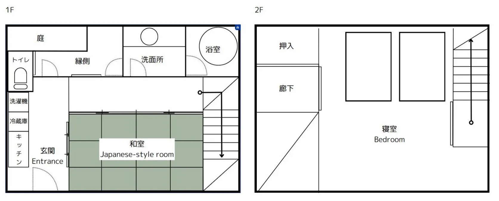 Floor plan in Tsumugi GionShirakawa