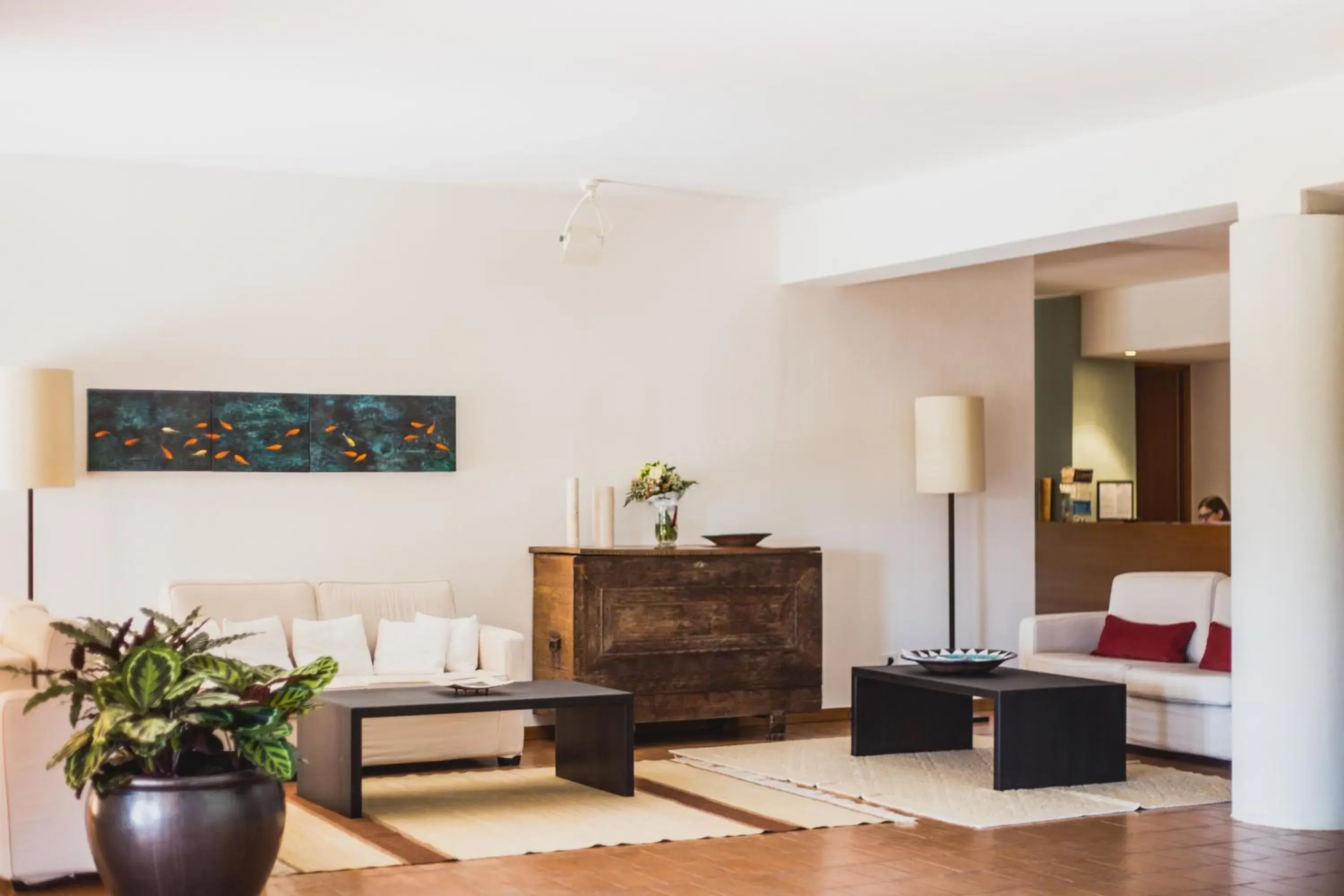 Lobby or reception in Hotel Aquadulci Lobby or reception in Hotel Aquadulci