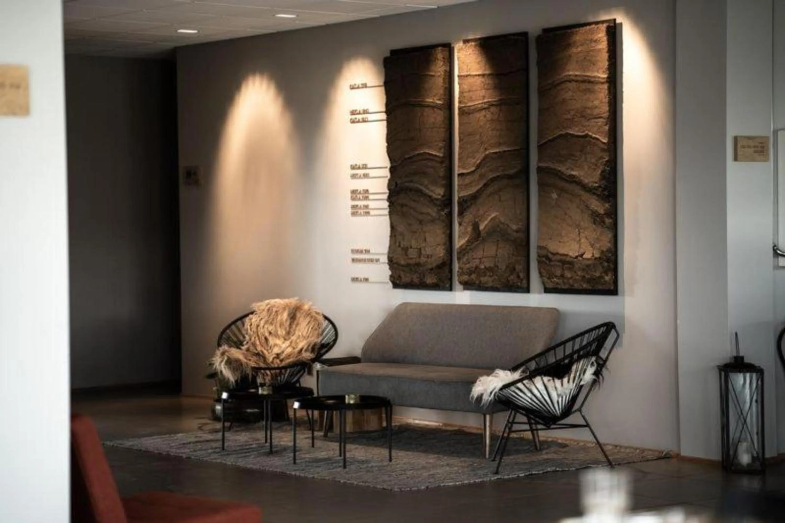 Seating area in Stracta Hotel