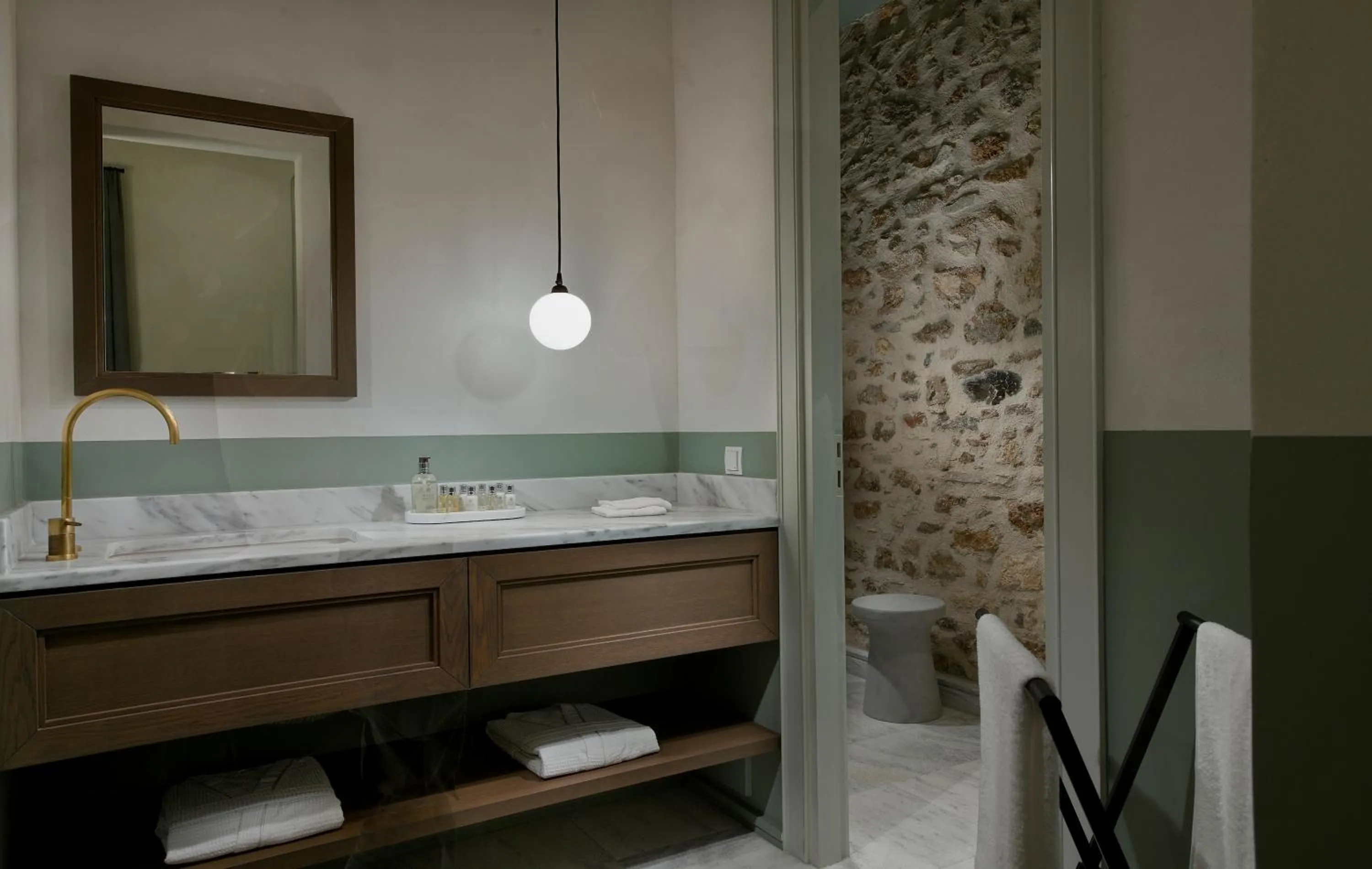 Bathroom in ATHINAIDOS QUARTERS by K&K