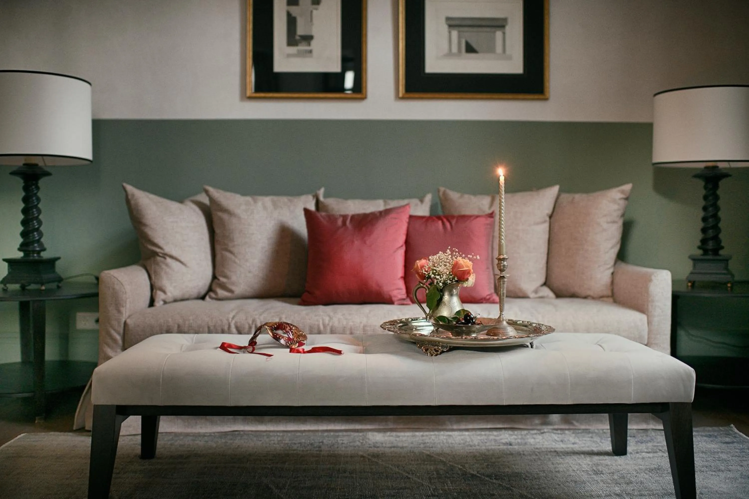 Seating area in ATHINAIDOS QUARTERS by K&K