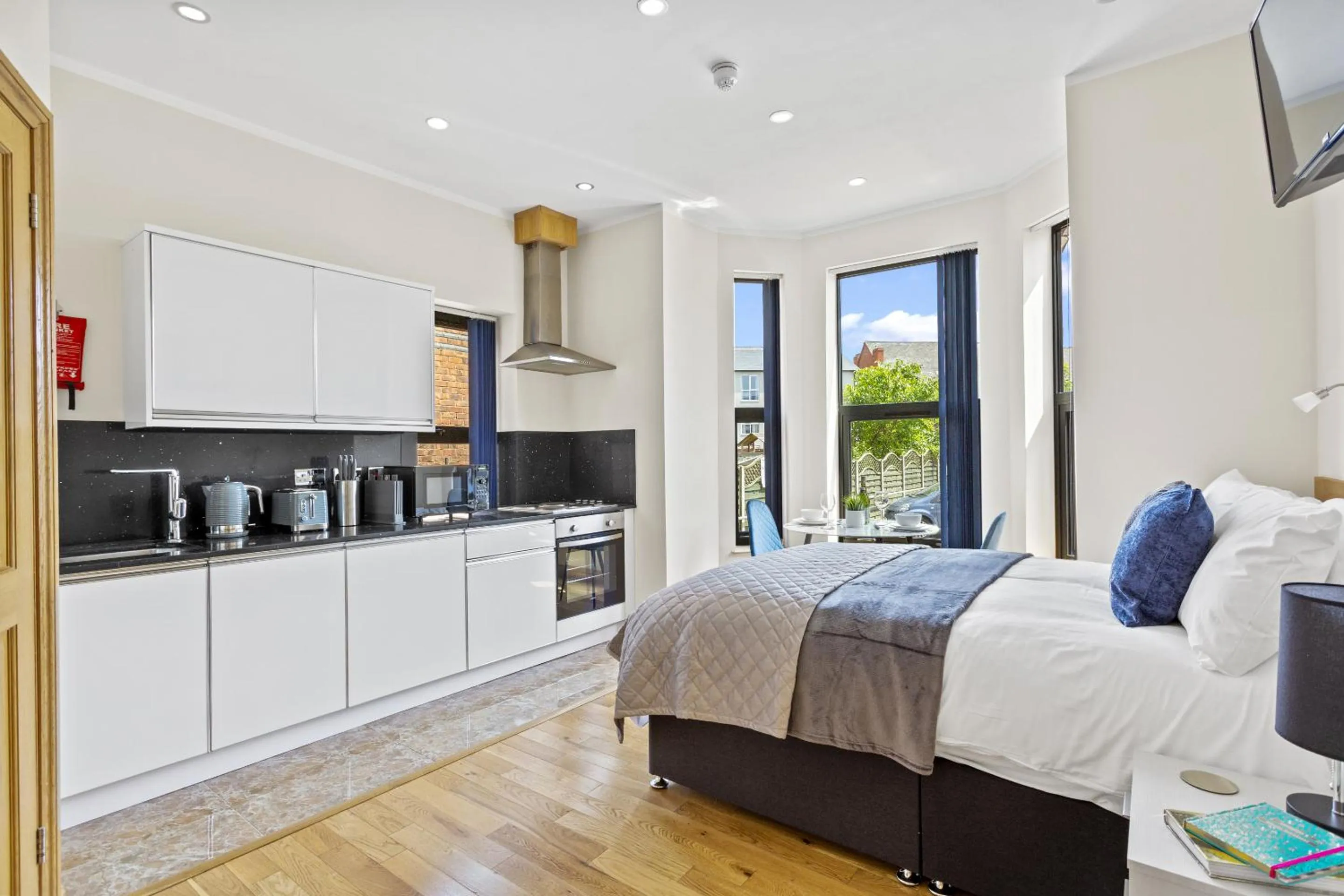 Bedroom, Bed in West One Studios