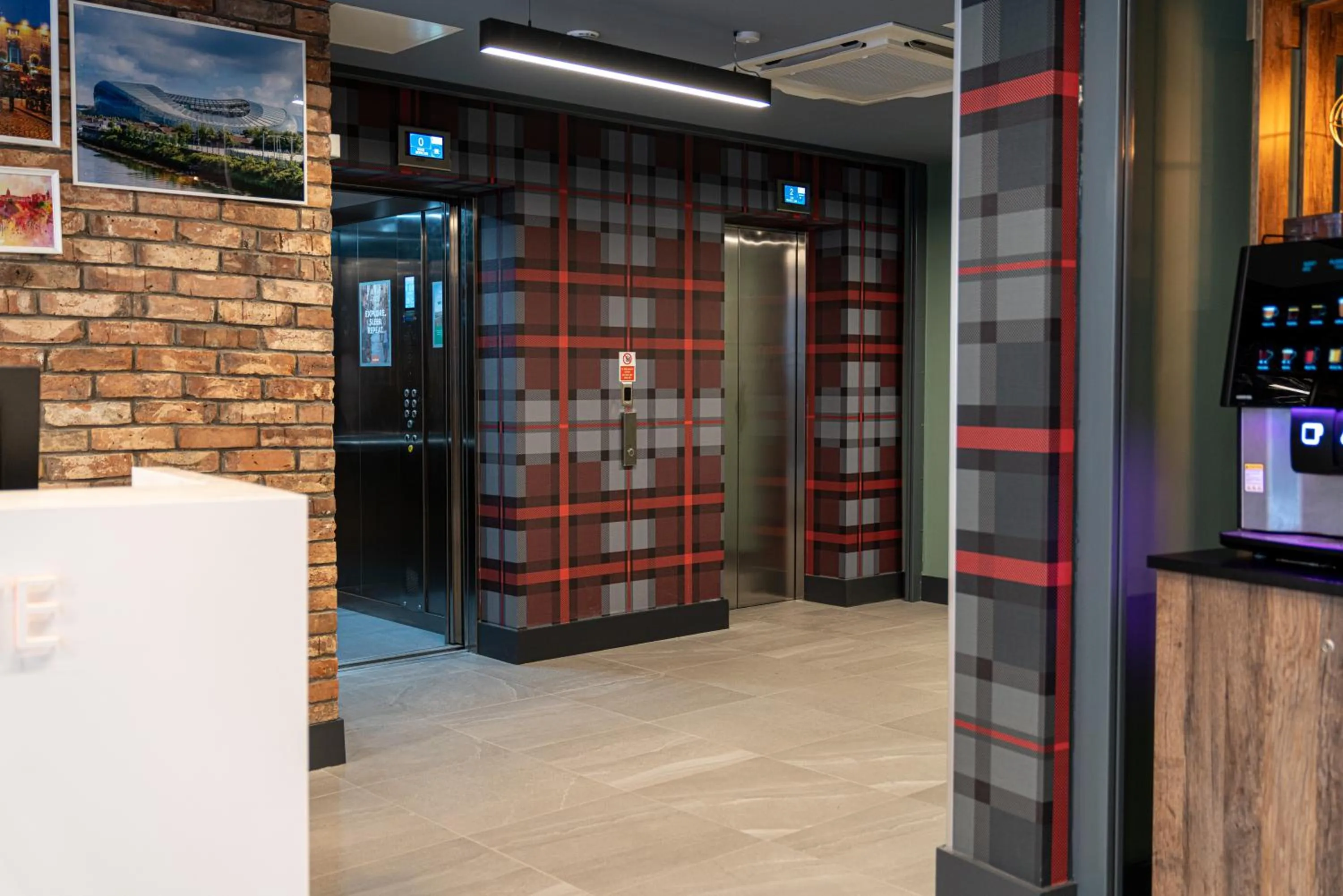 Lobby or reception in easyHotel Dublin