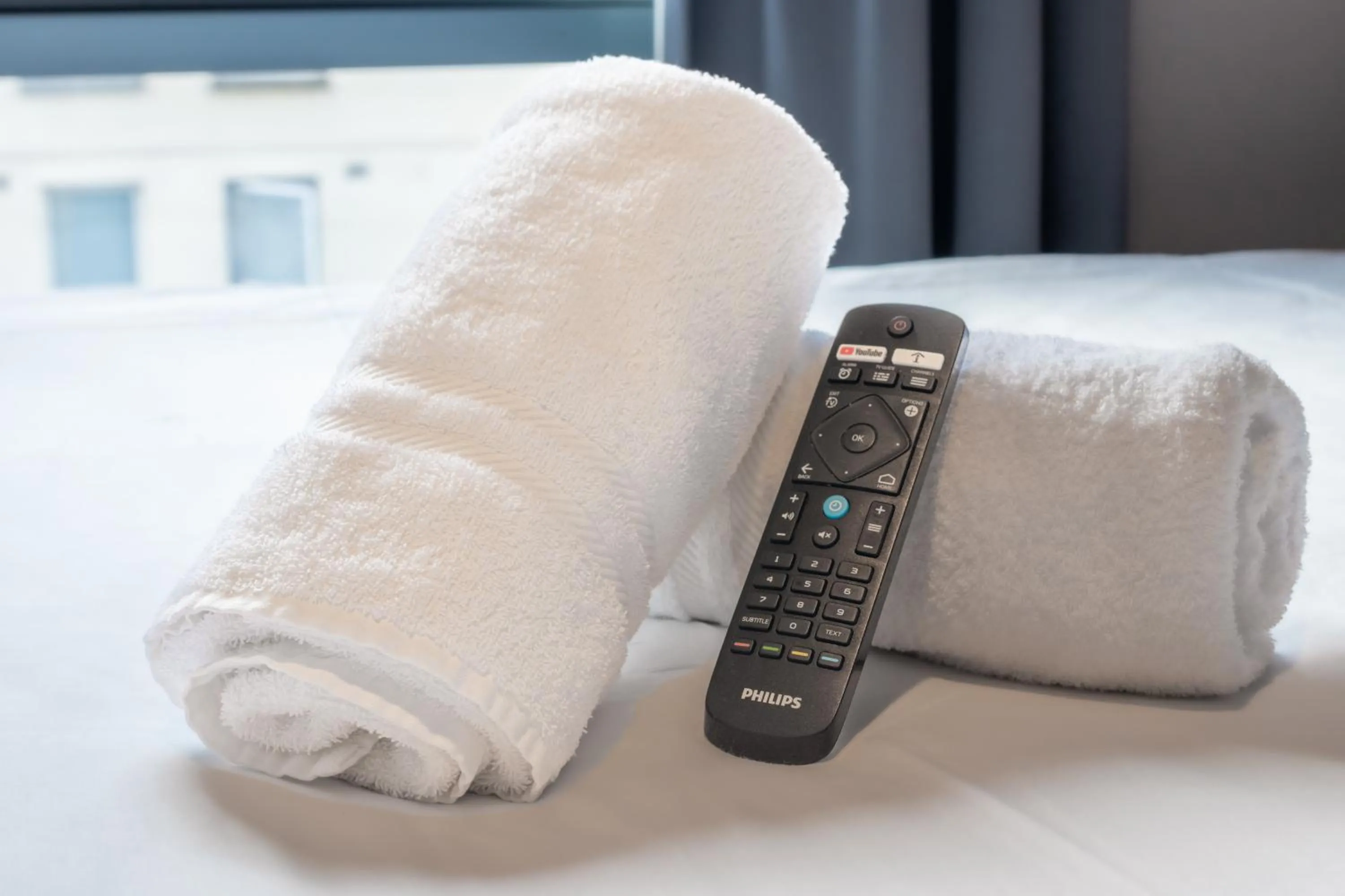 towels, Bed in easyHotel Dublin