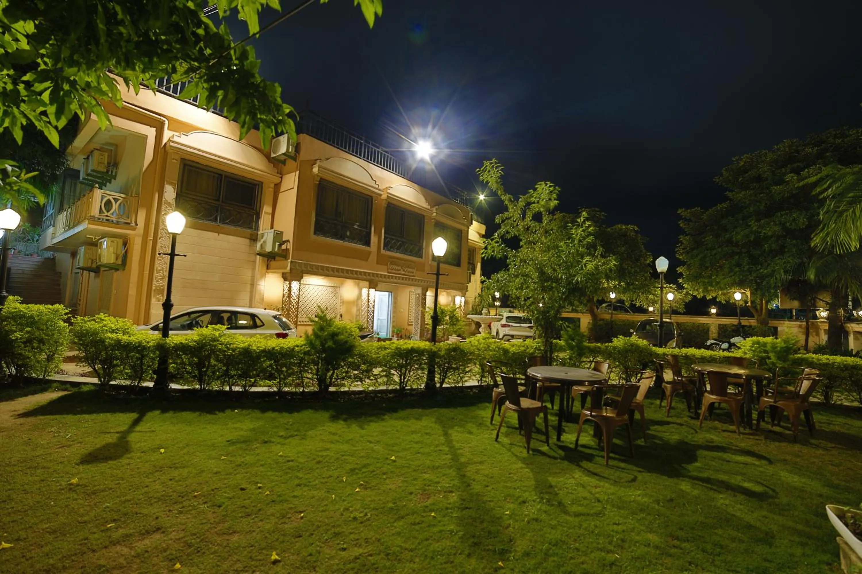 Patio in Hotel Shiv Villa