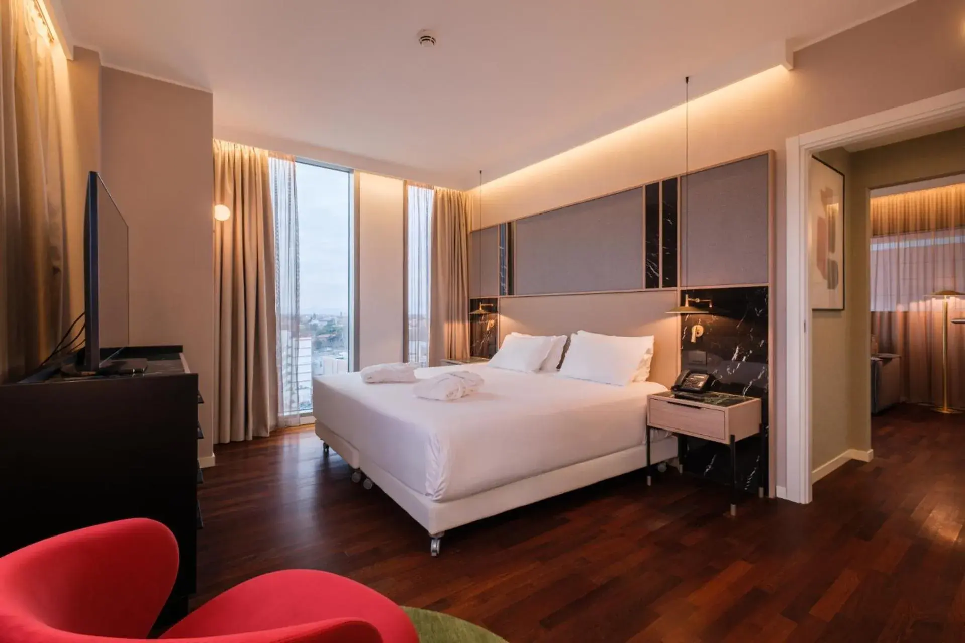 Bed in Savhotel Mantegna Padova Bed in Savhotel Mantegna Padova