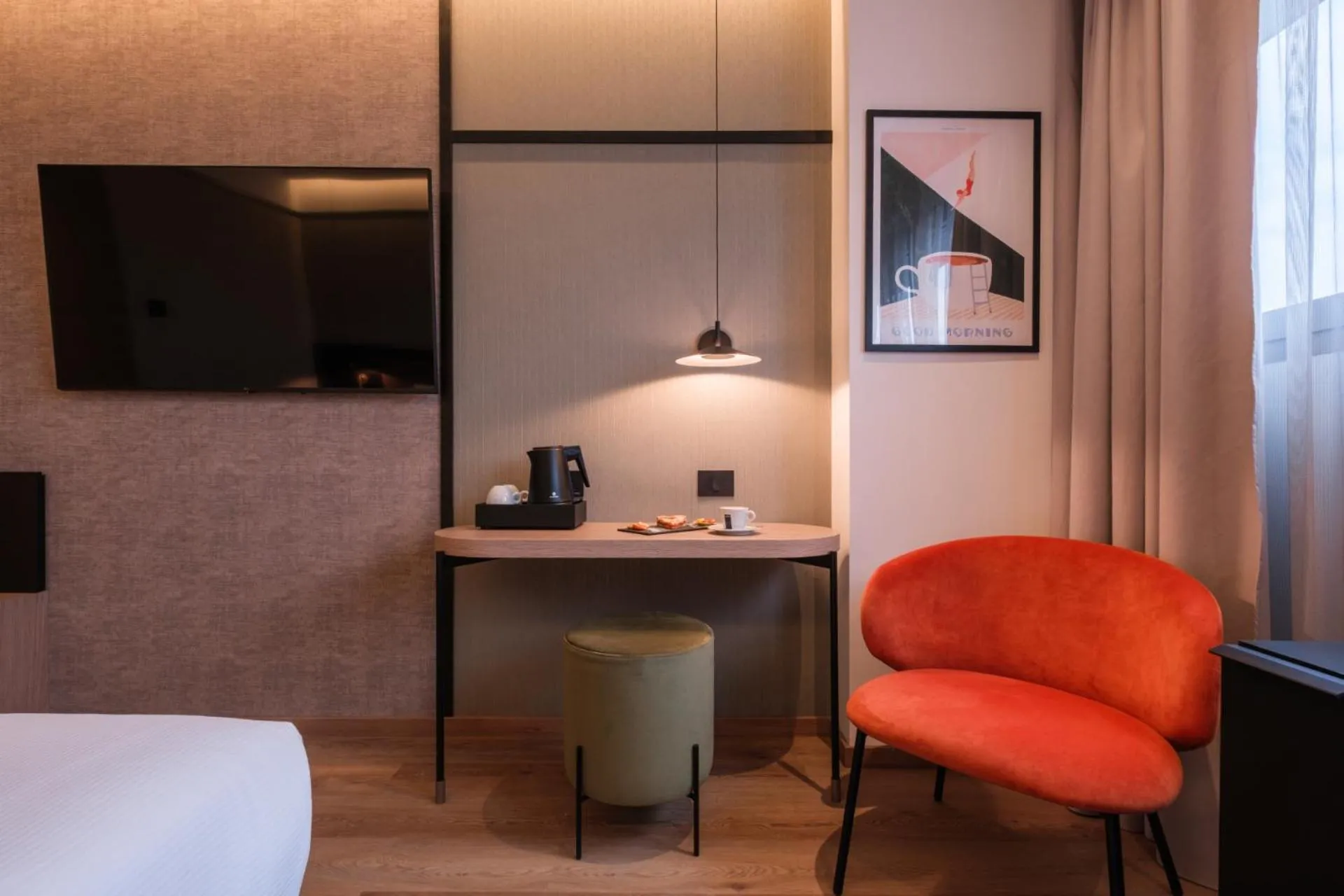 Coffee/tea facilities, Bed in Savhotel Mantegna Padova