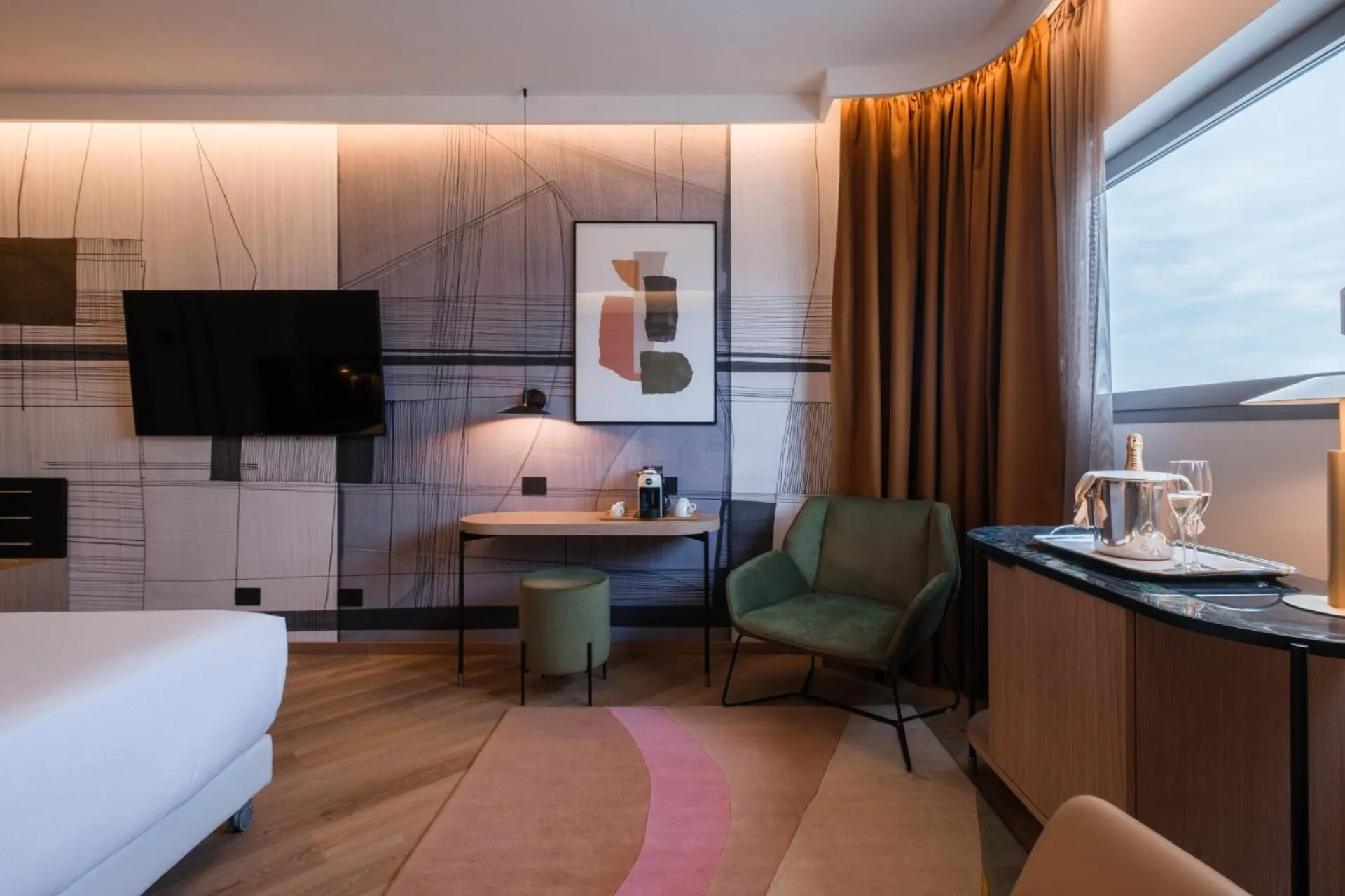 Bedroom, Bed in Savhotel Mantegna Padova