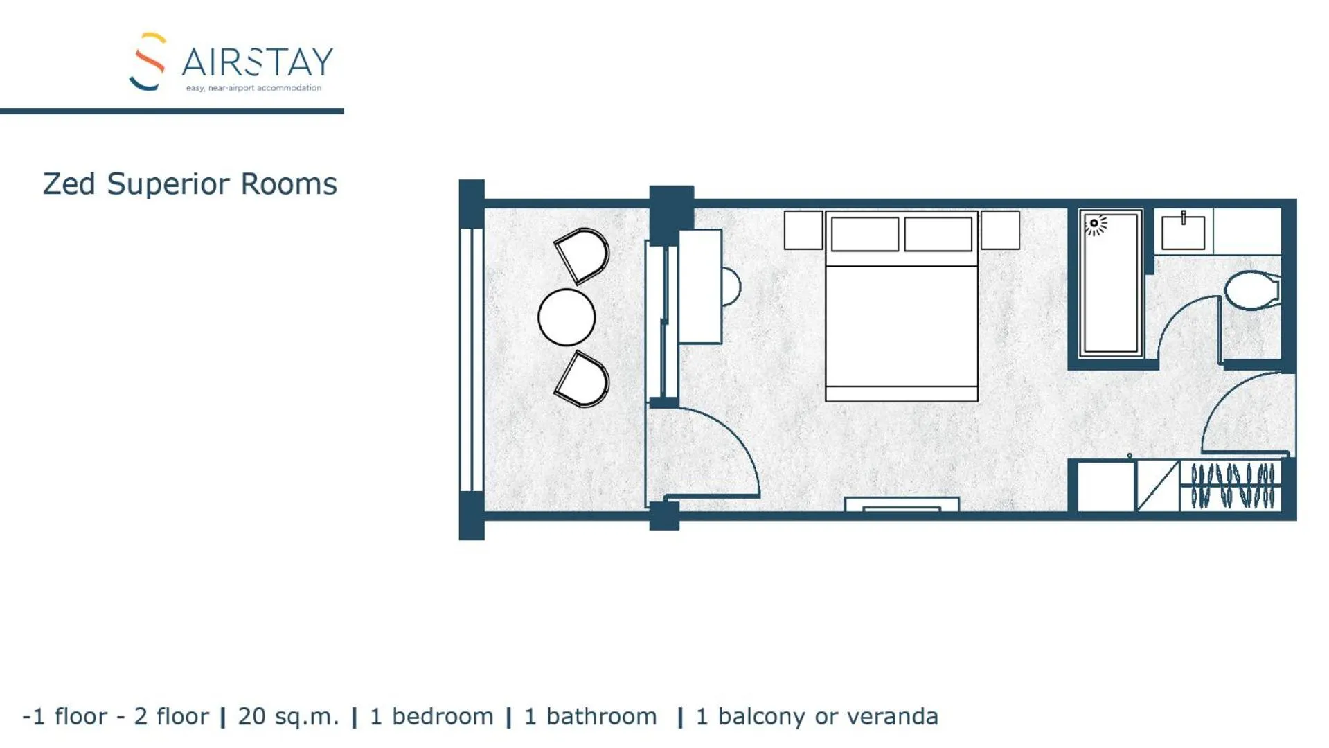 Floor plan in Zed Smart Property Airport by Airstay
