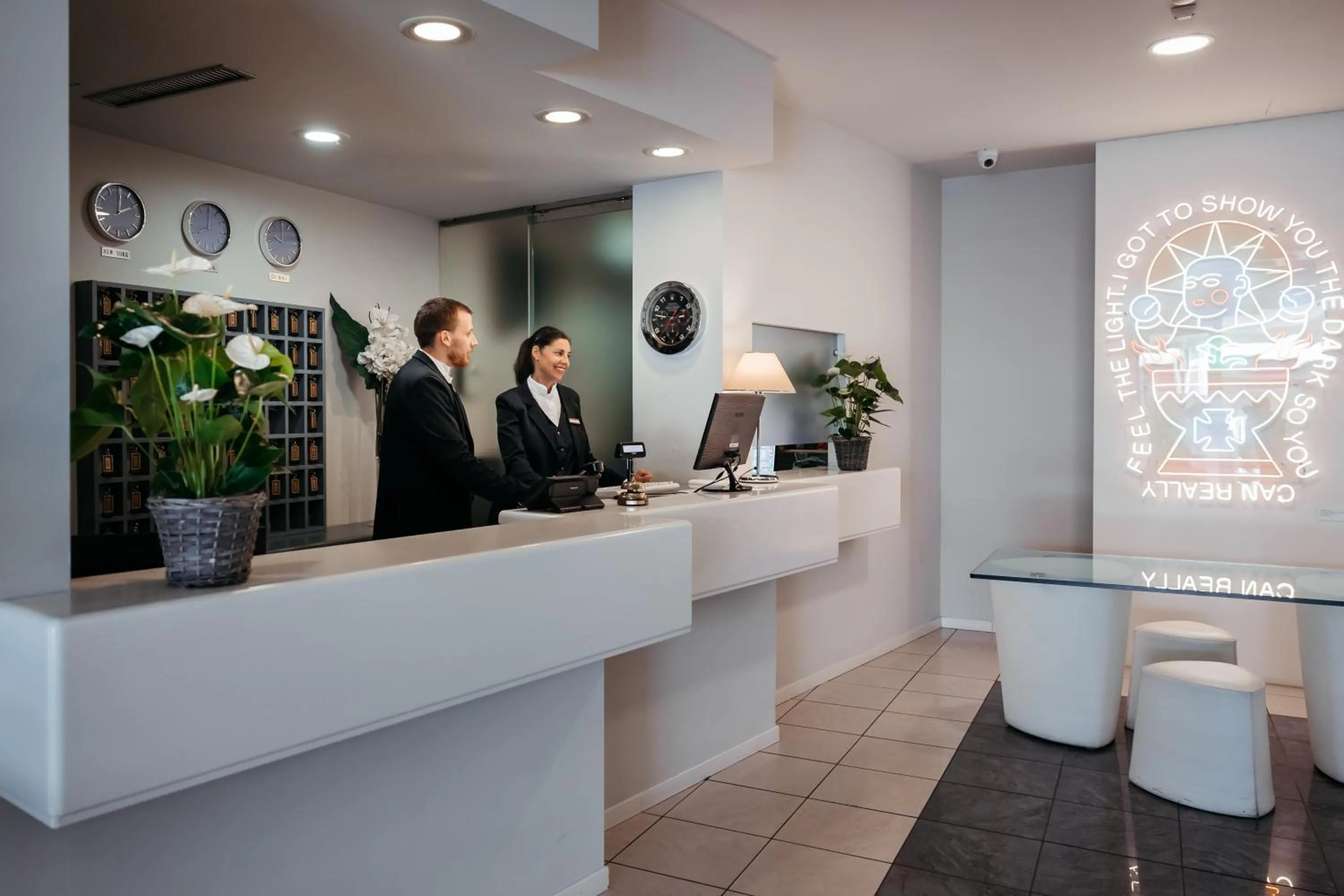 Lobby or reception in Hotel Cristallo