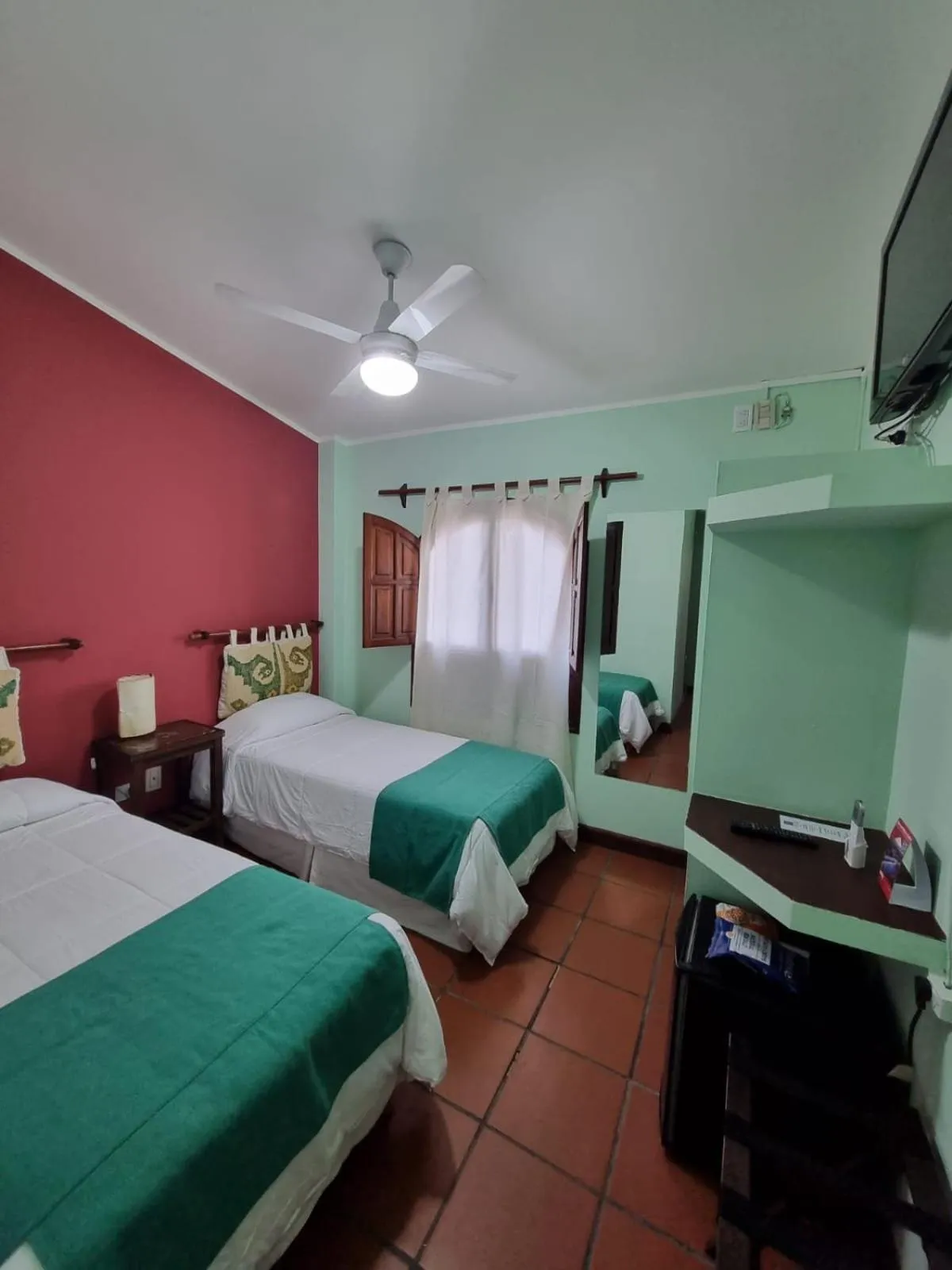 Bed in Refugio del Inca