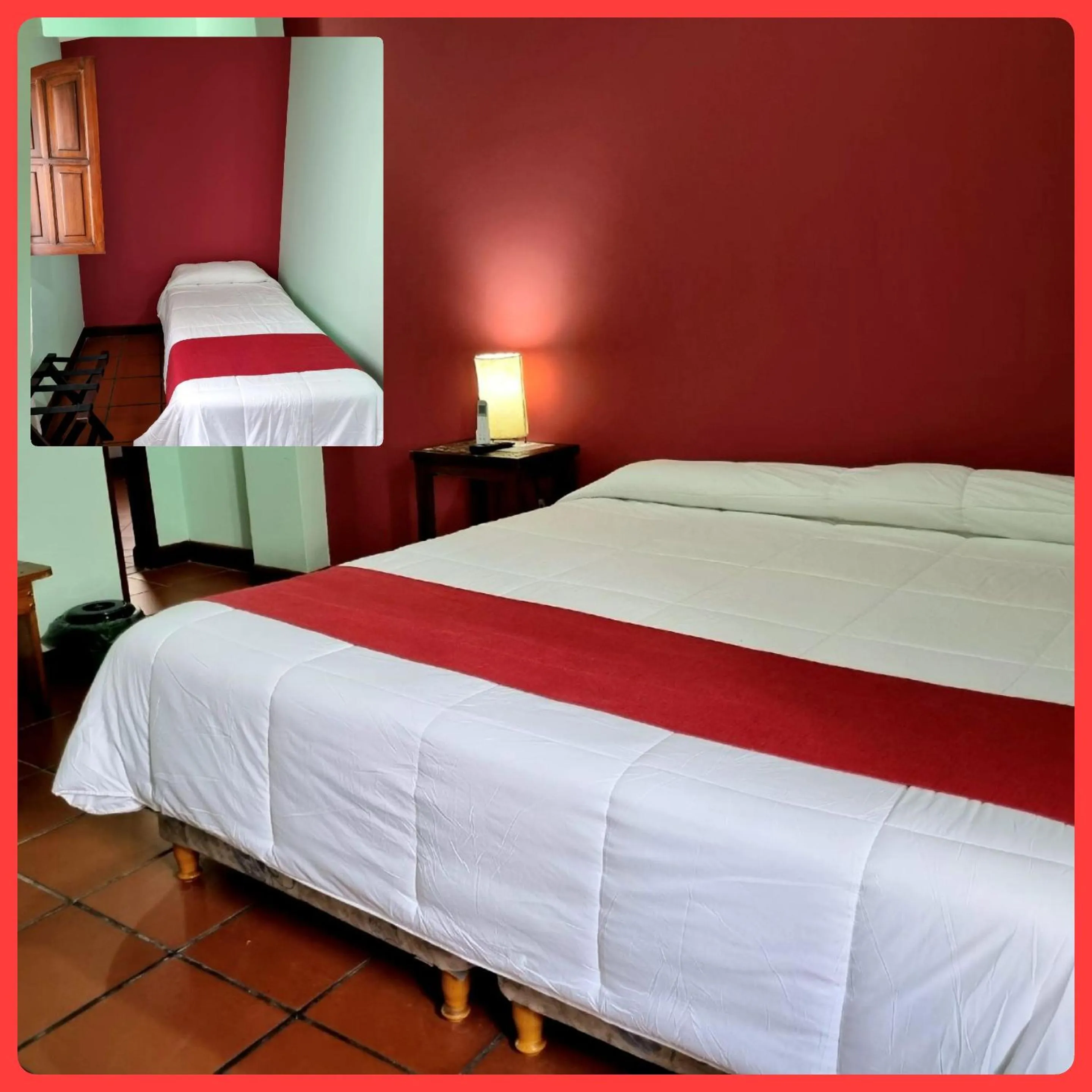 Bed in Refugio del Inca