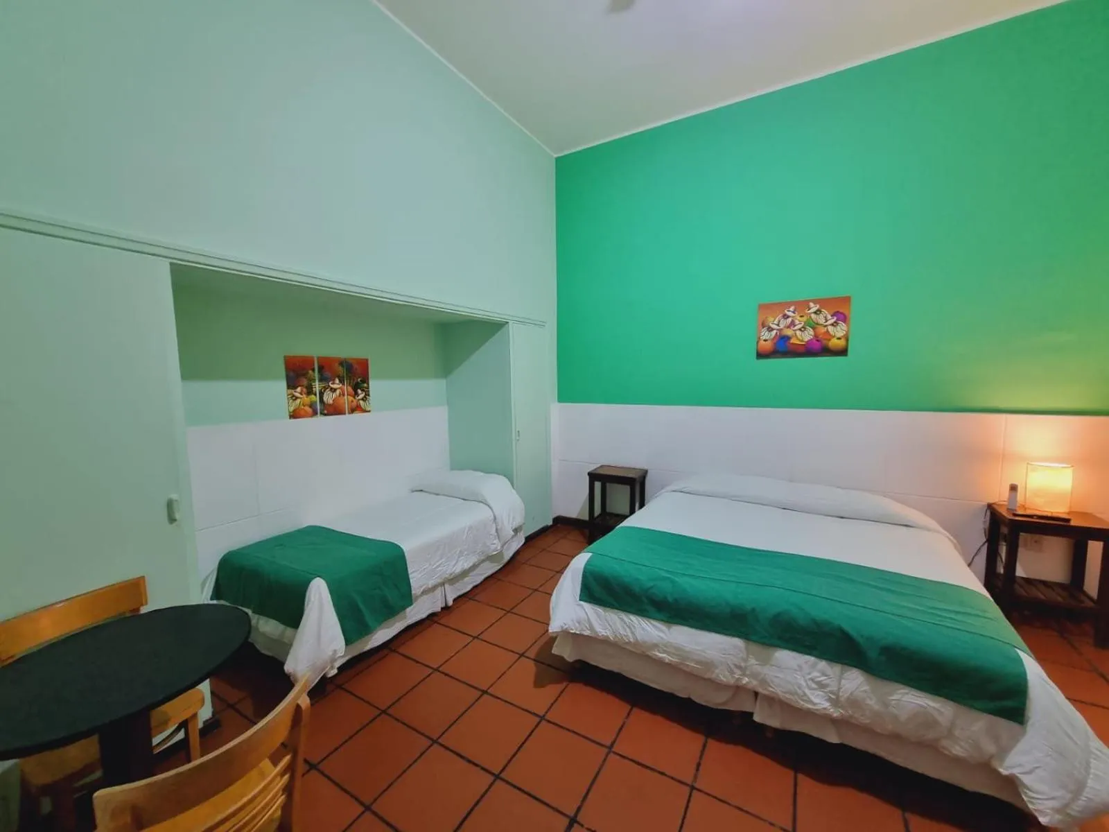 Bed in Refugio del Inca