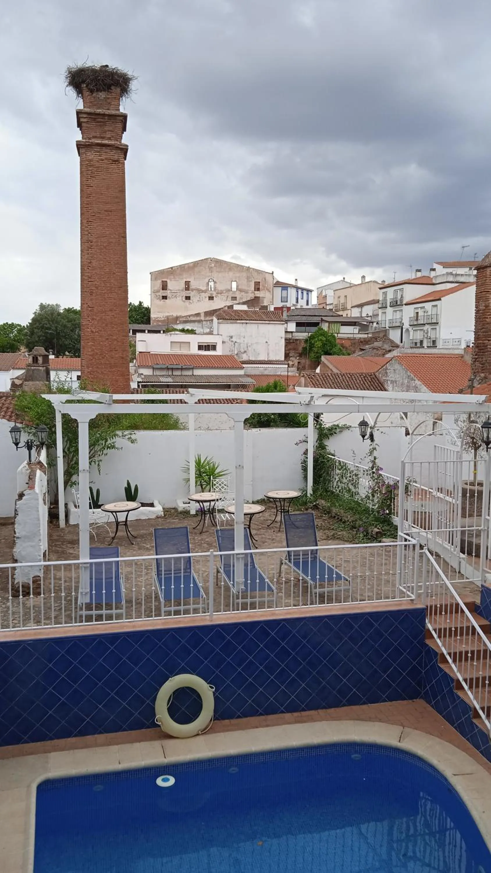 Pool view in Hotel Rural La Posada de las Cigüeñas