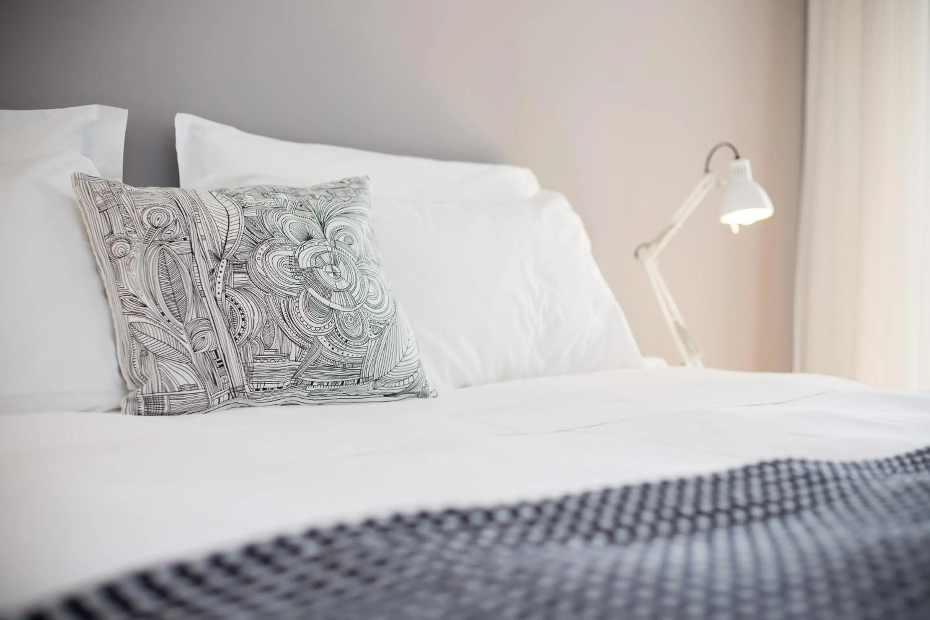 Bed in Hotel Solemare