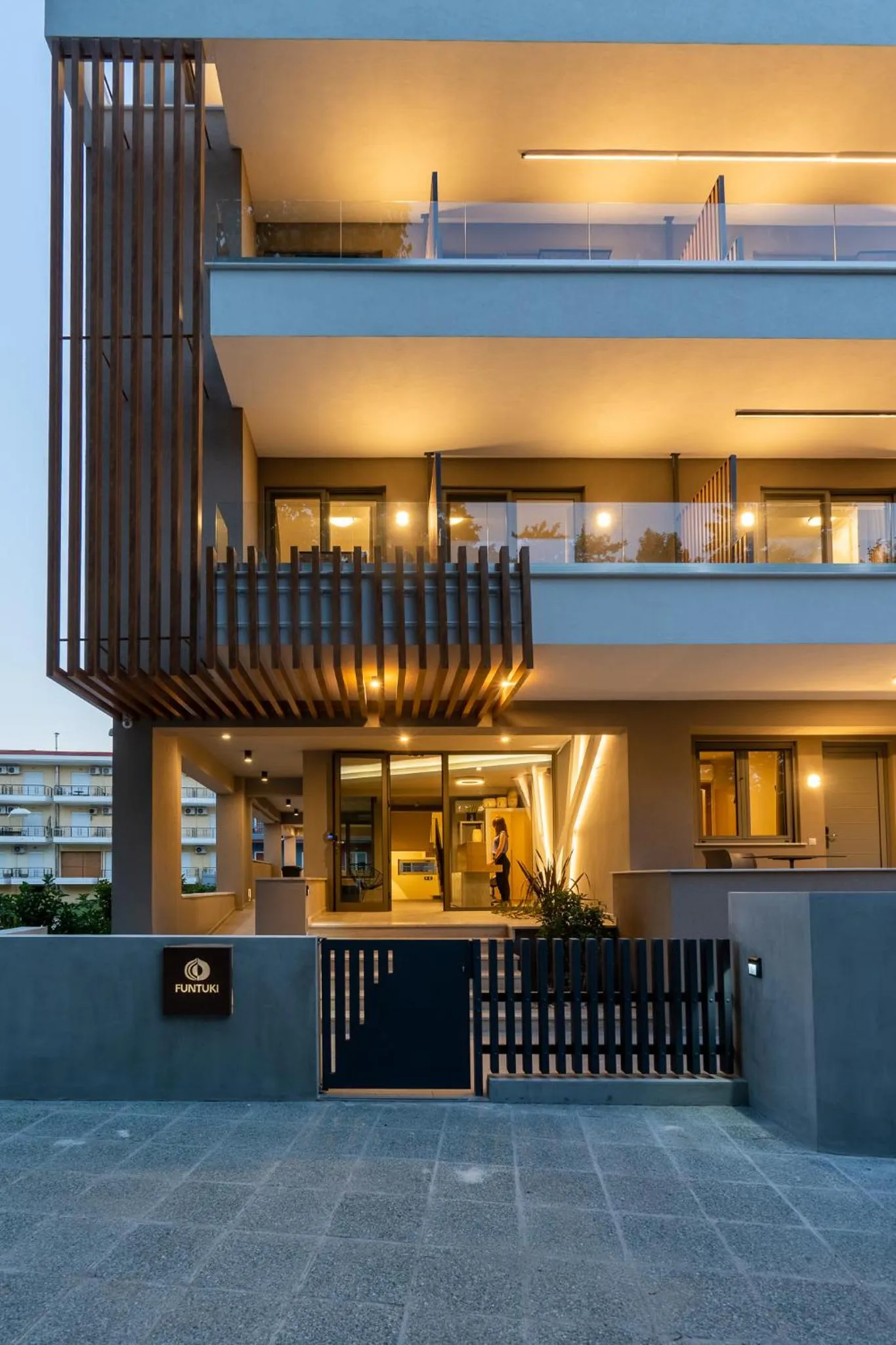 Facade/entrance in Funtuki Seaside Apartments