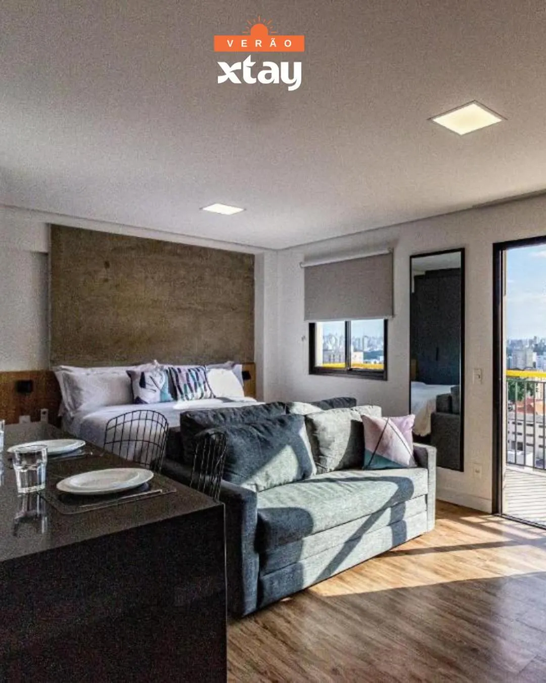 Bedroom in Xtay BK30 Santana - Apartamentos decorados próximos ao metrô