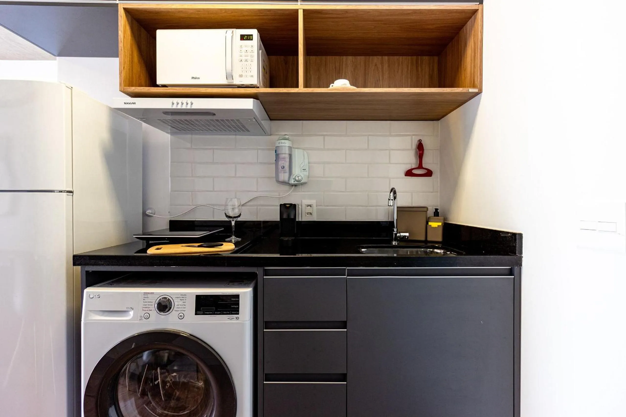 Kitchen or kitchenette in Xtay BK30 Santana - Apartamentos decorados próximos ao metrô