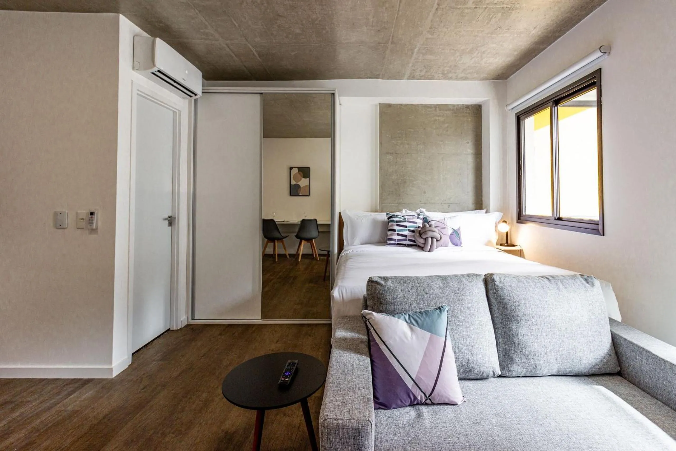 Bedroom, Bed in Xtay BK30 Santana - Apartamentos decorados próximos ao metrô