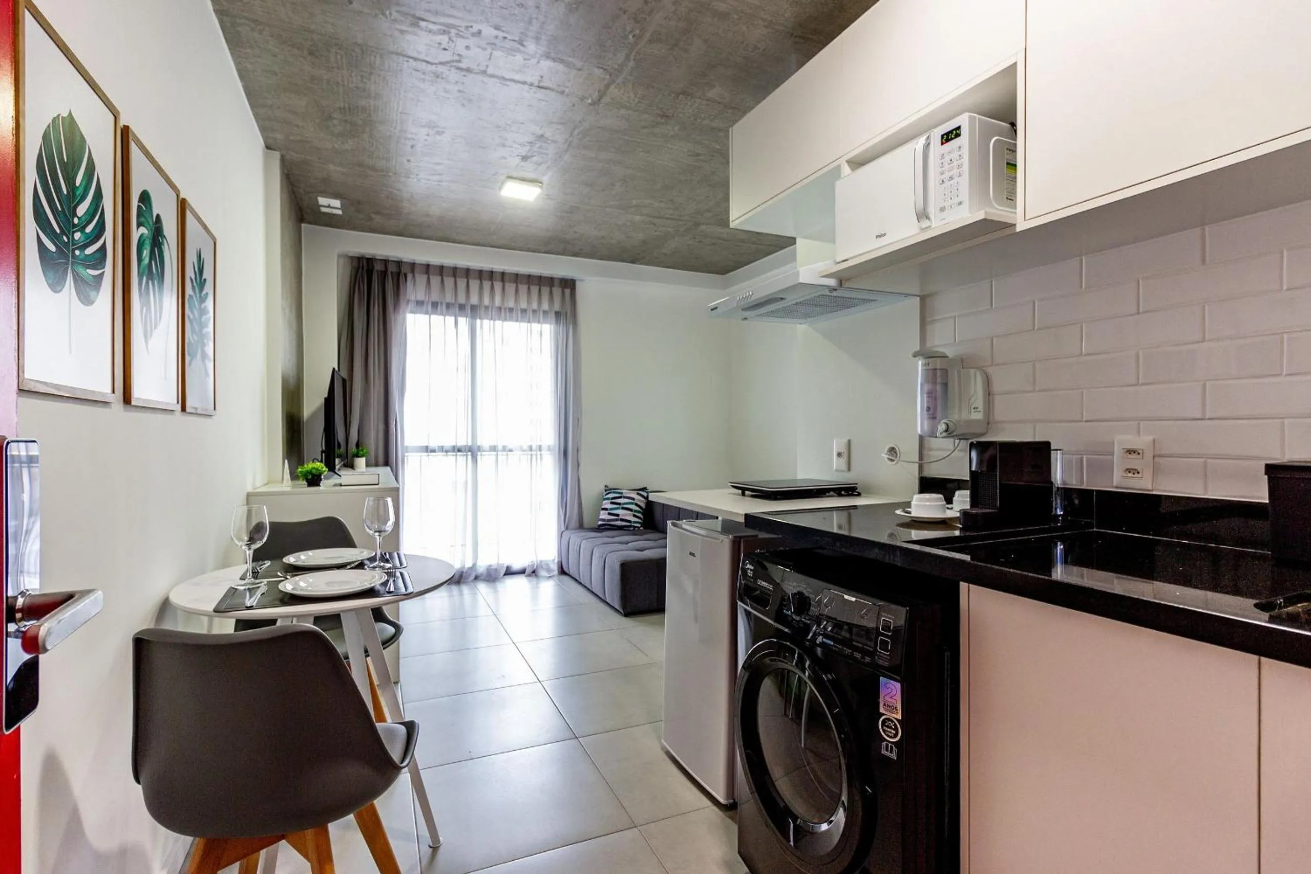 Kitchen or kitchenette in Xtay BK30 Santana - Apartamentos decorados próximos ao metrô
