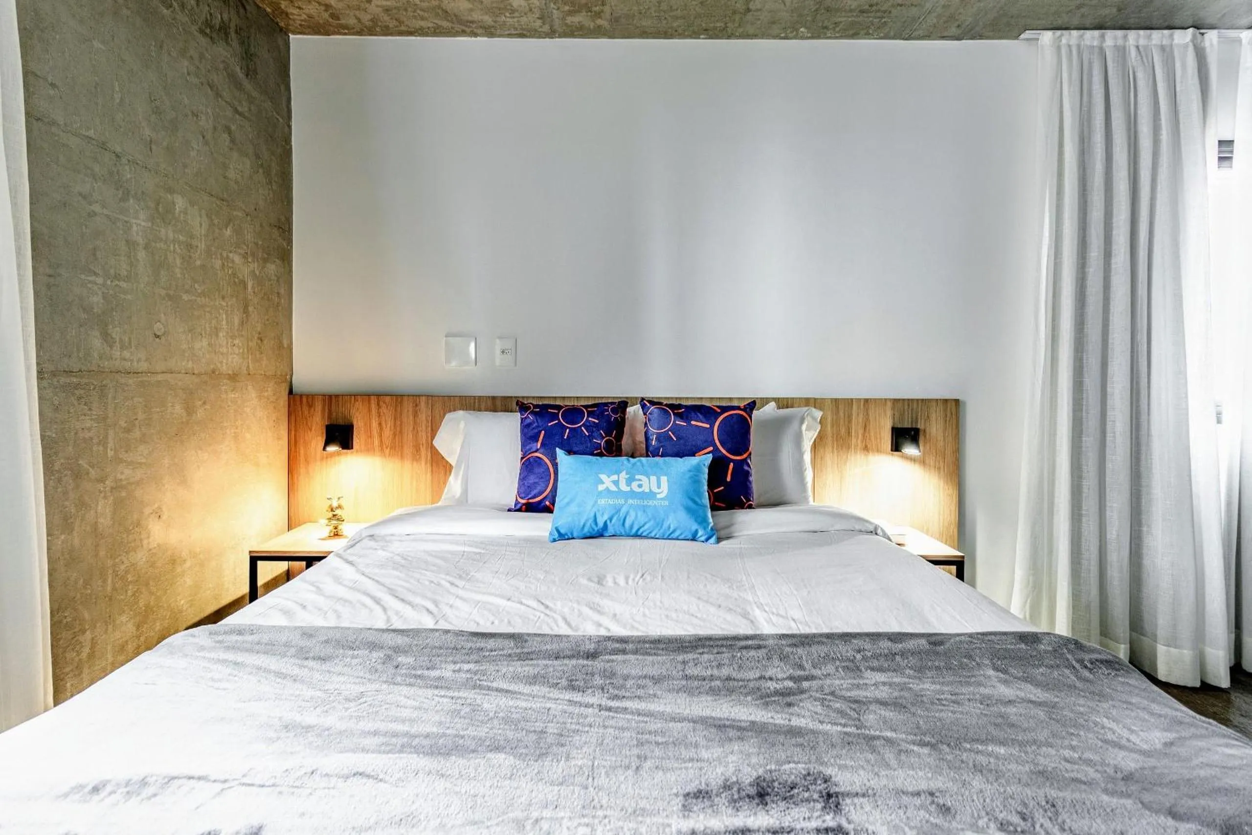 Bedroom, Bed in Xtay BK30 Santana - Apartamentos decorados próximos ao metrô