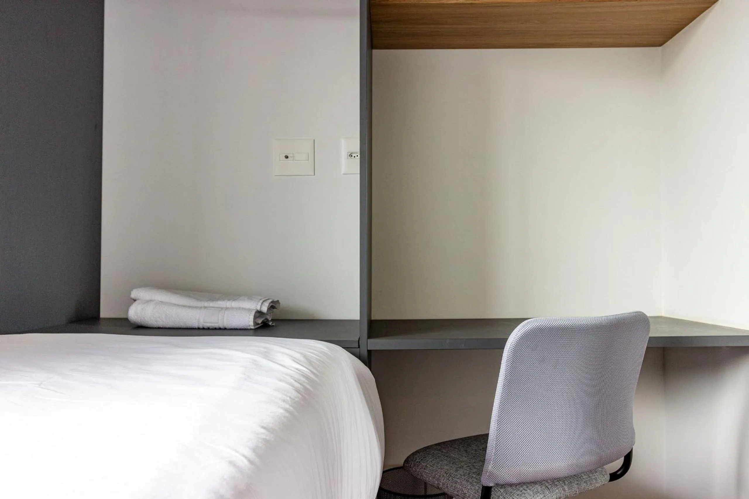 Bedroom, Bed in Xtay BK30 Santana - Apartamentos decorados próximos ao metrô