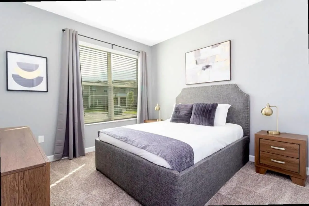 Bed in Stunning Family Friendly 5 Bd w/ Pool Close to Disney @ Storey Lake 4242