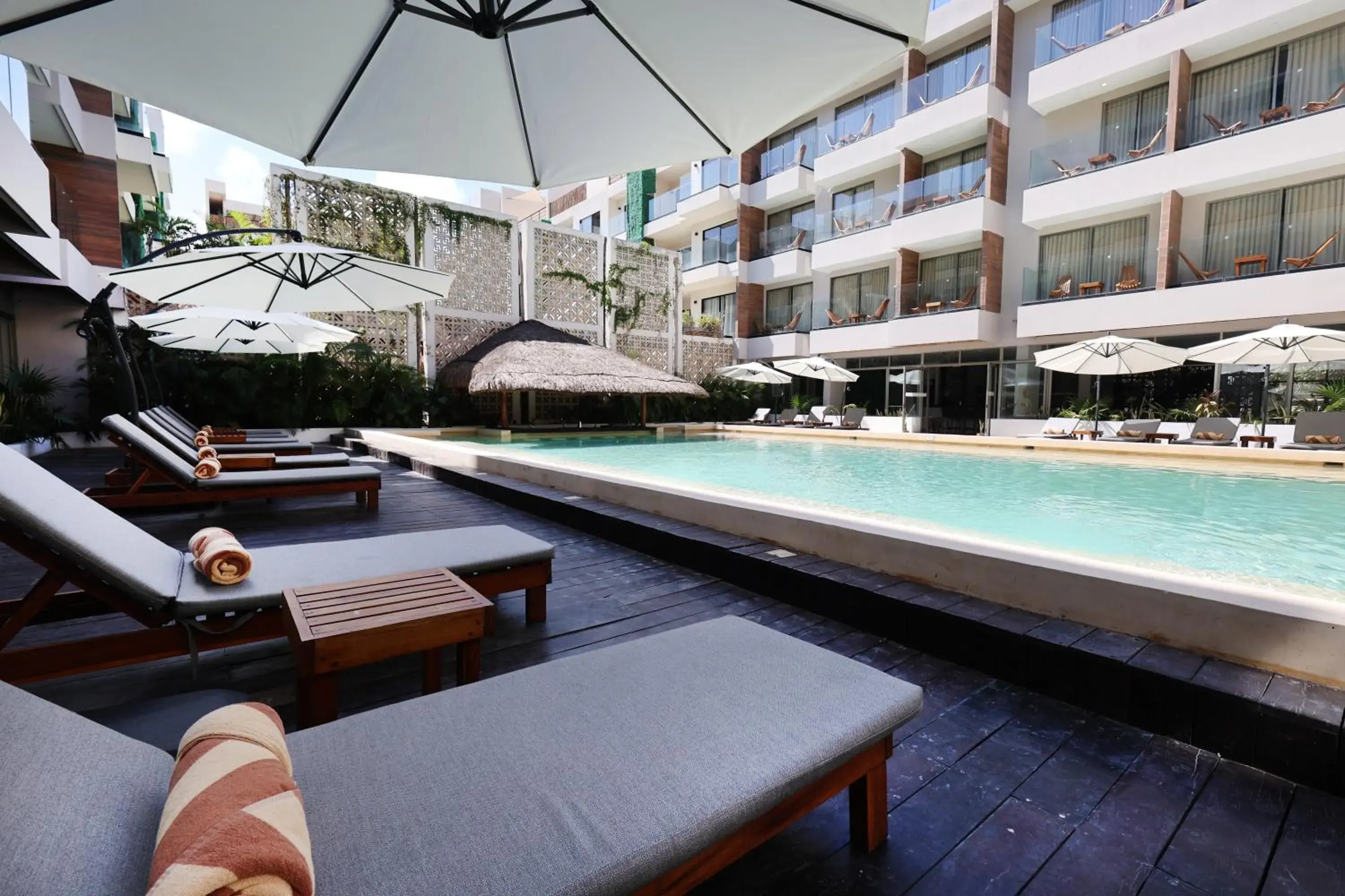 Swimming pool in Selina Tulum Downtown Swimming pool in Selina Tulum Downtown