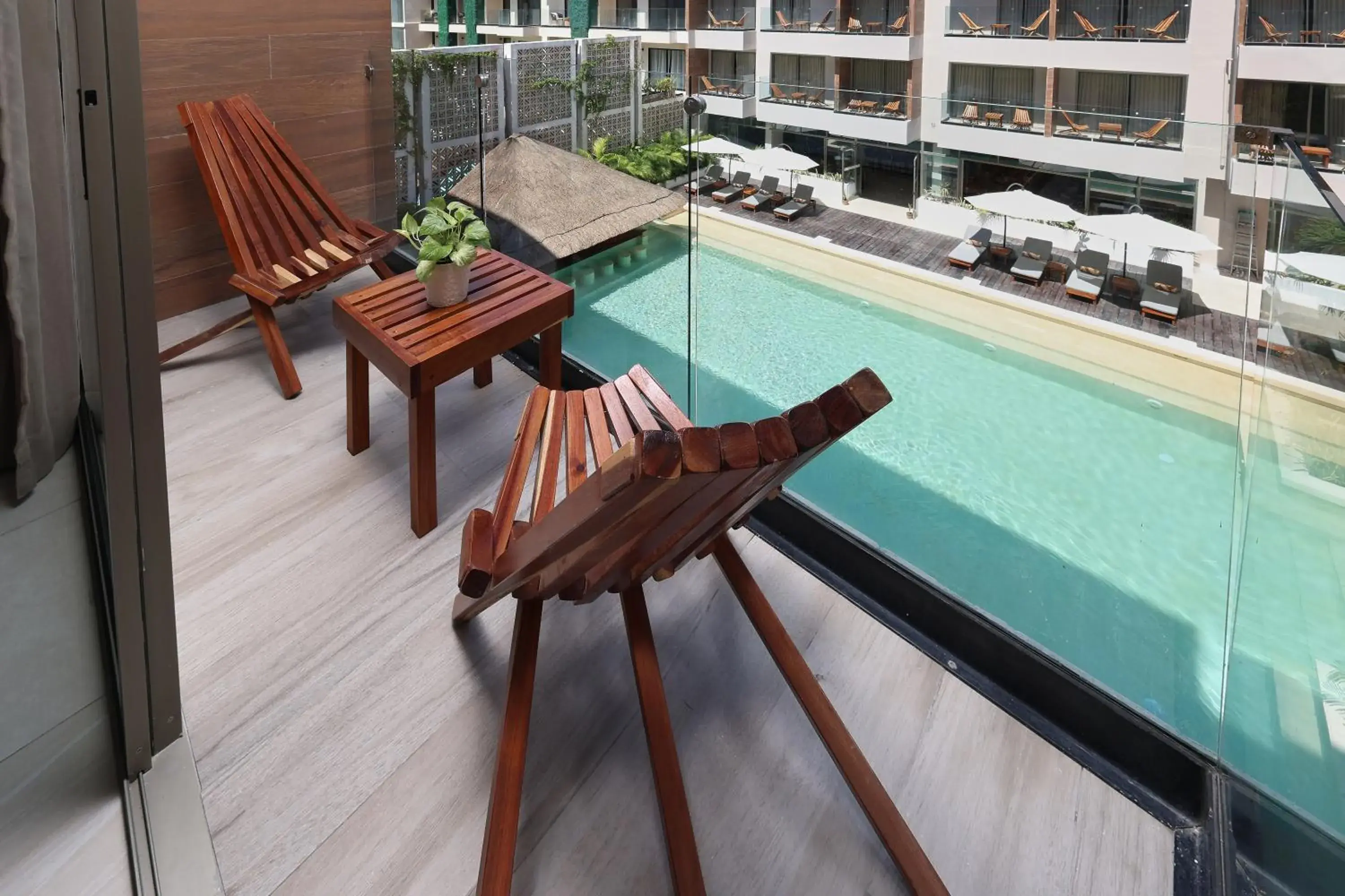 Standard Queen Room with Pool View in Selina Tulum Downtown Standard Queen Room with Pool View in Selina Tulum Downtown