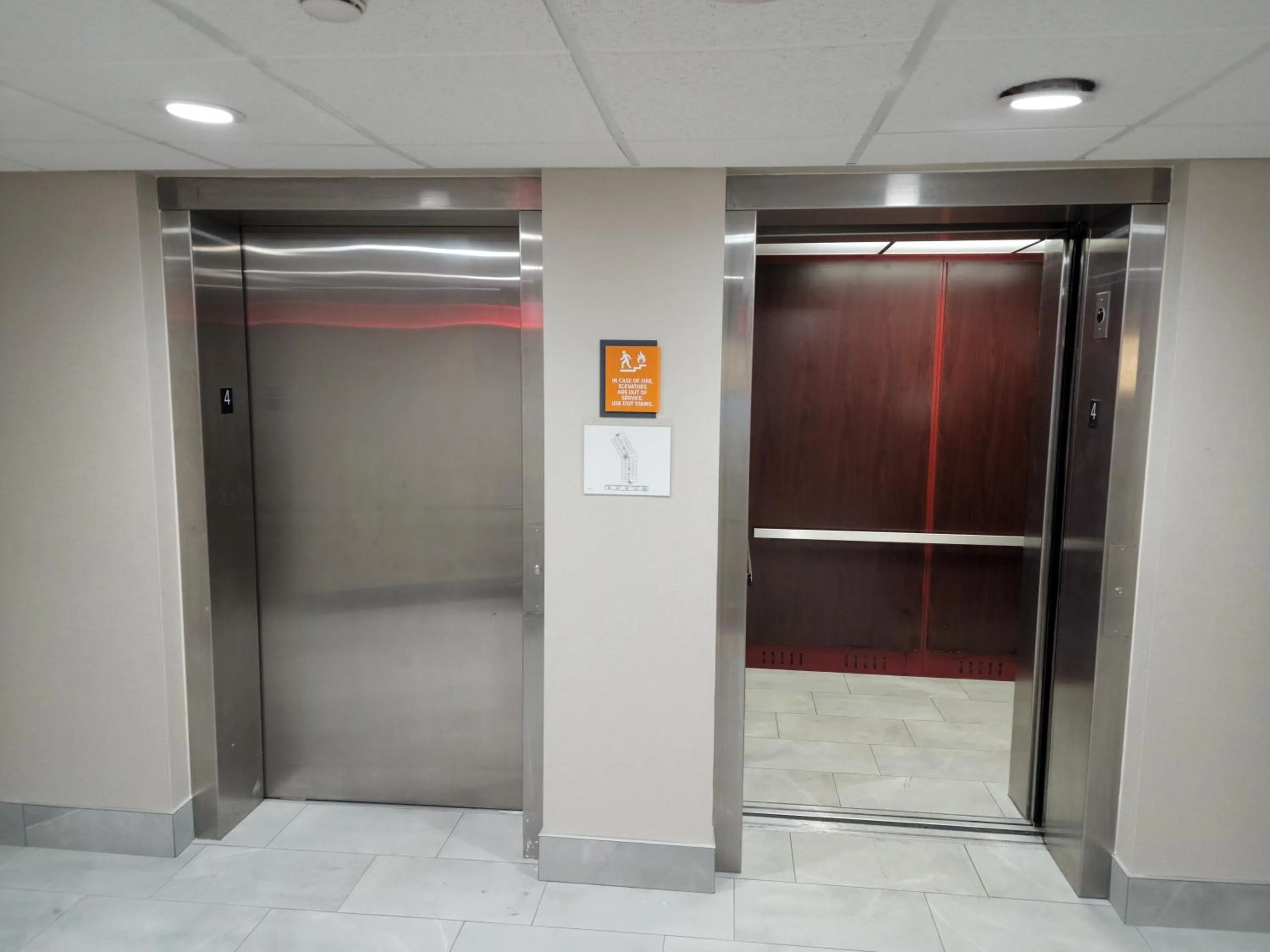 elevator in La Quinta Inn & Suites by Wyndham Lake George