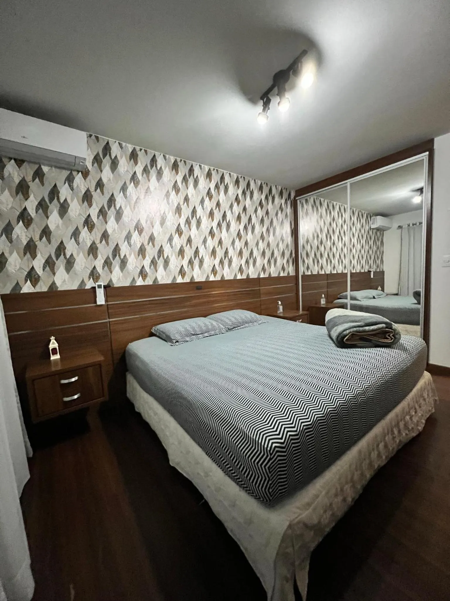 Bed in Pousada Central Jaraguá