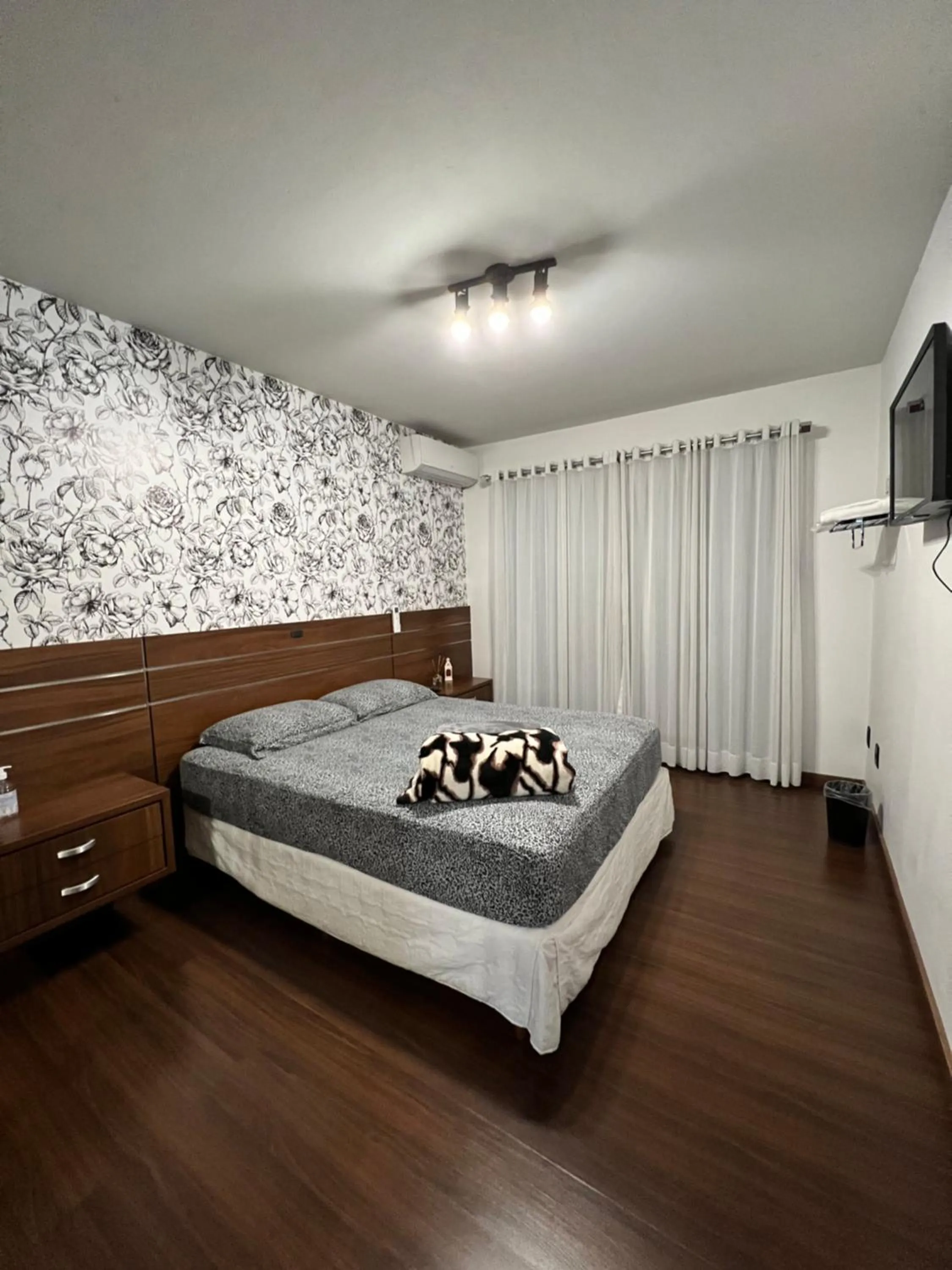 Bed in Pousada Central Jaraguá