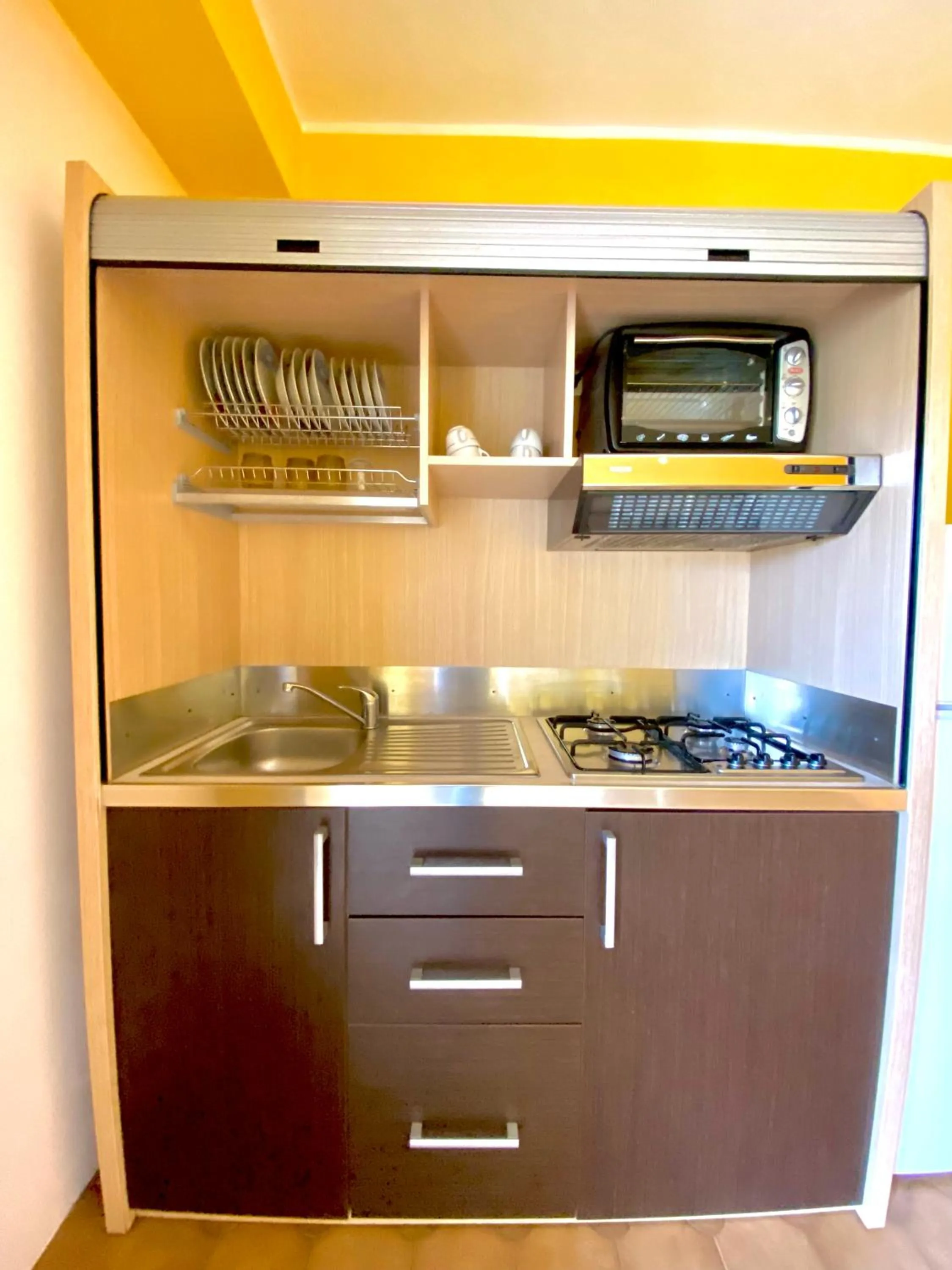 Kitchen or kitchenette in Residence Hotel Felix