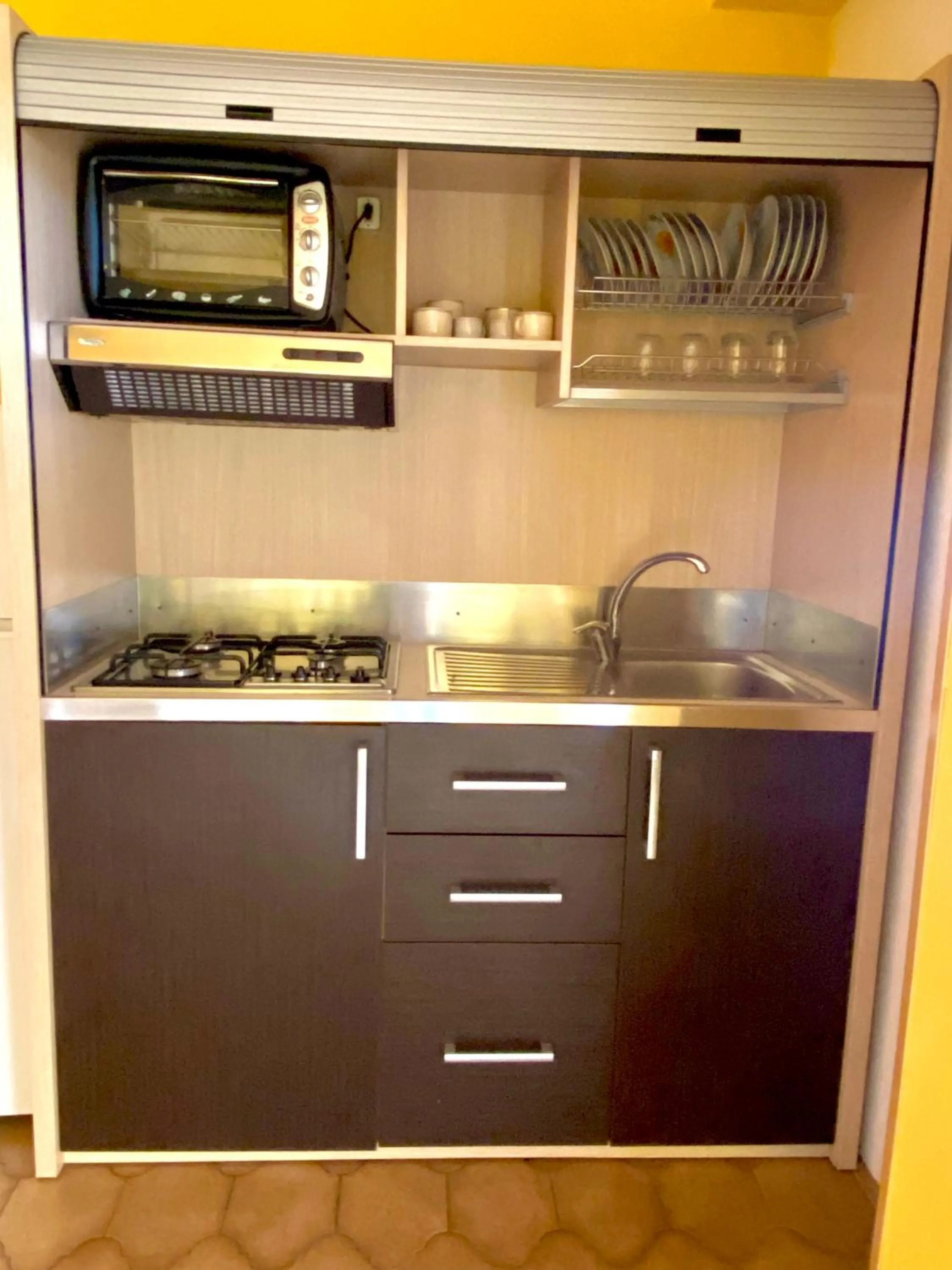 Kitchen or kitchenette in Residence Hotel Felix