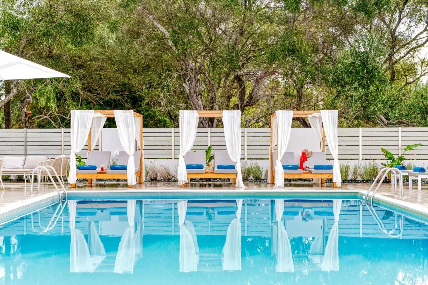 Swimming pool in Hidden Cove Corfu