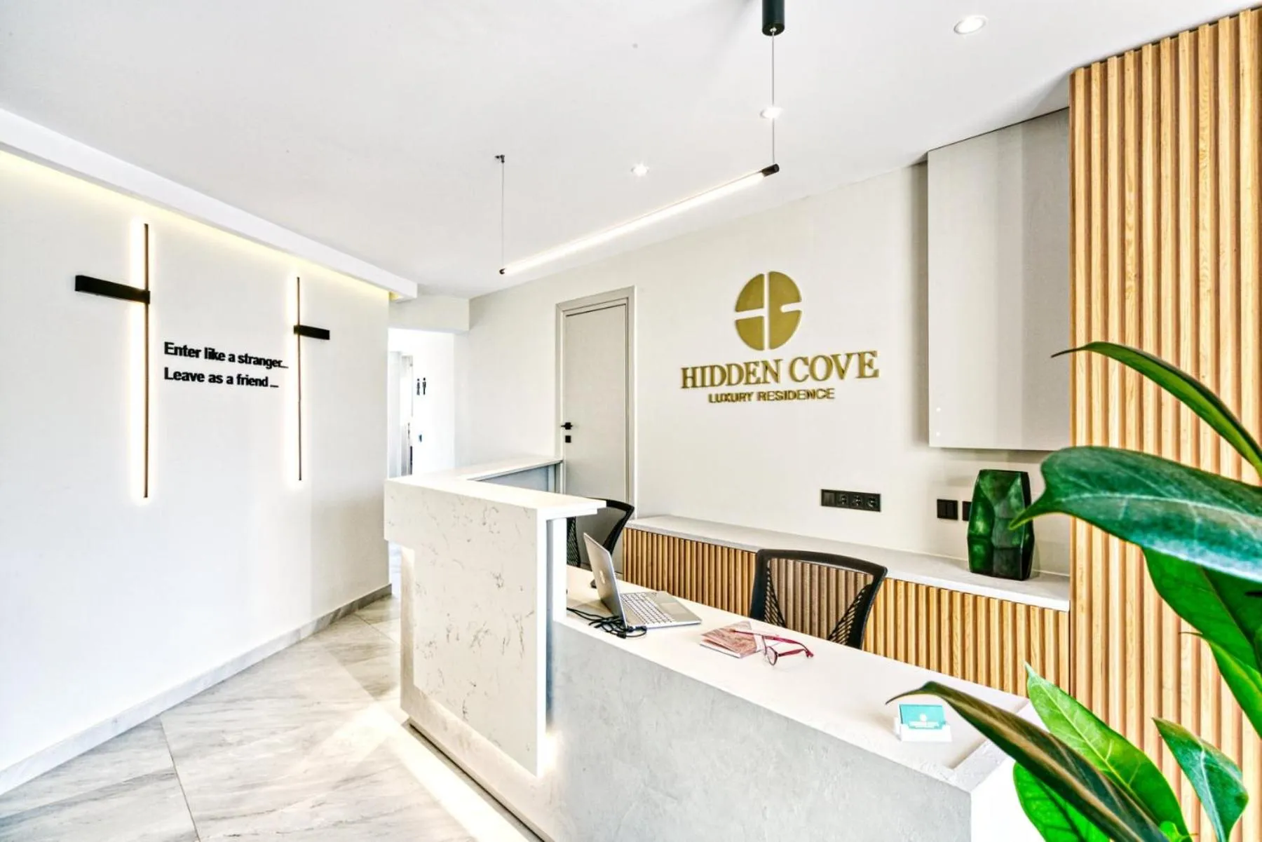 Lobby or reception in Hidden Cove Corfu