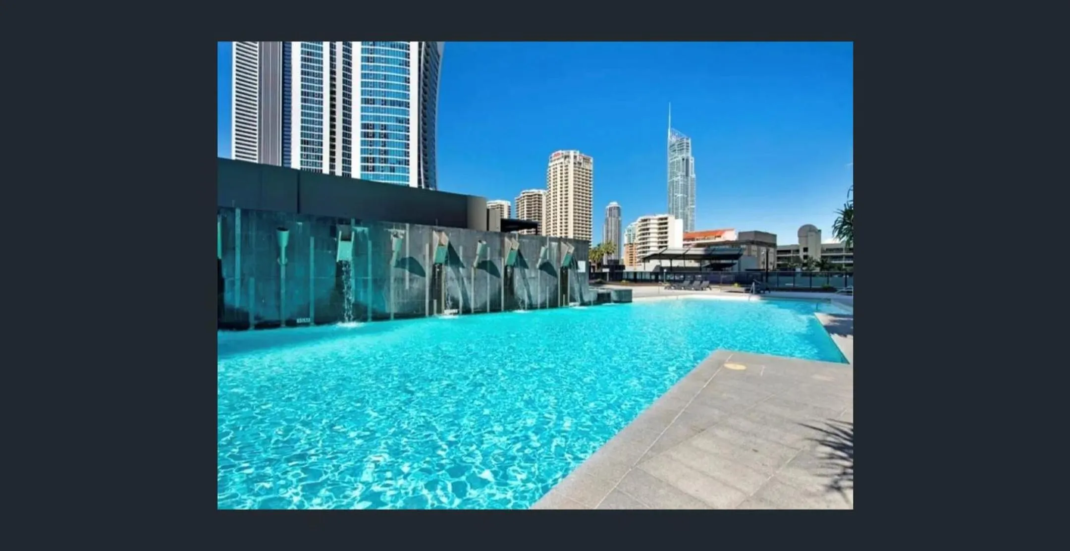 Swimming pool in Circle on Cavill FREE parking