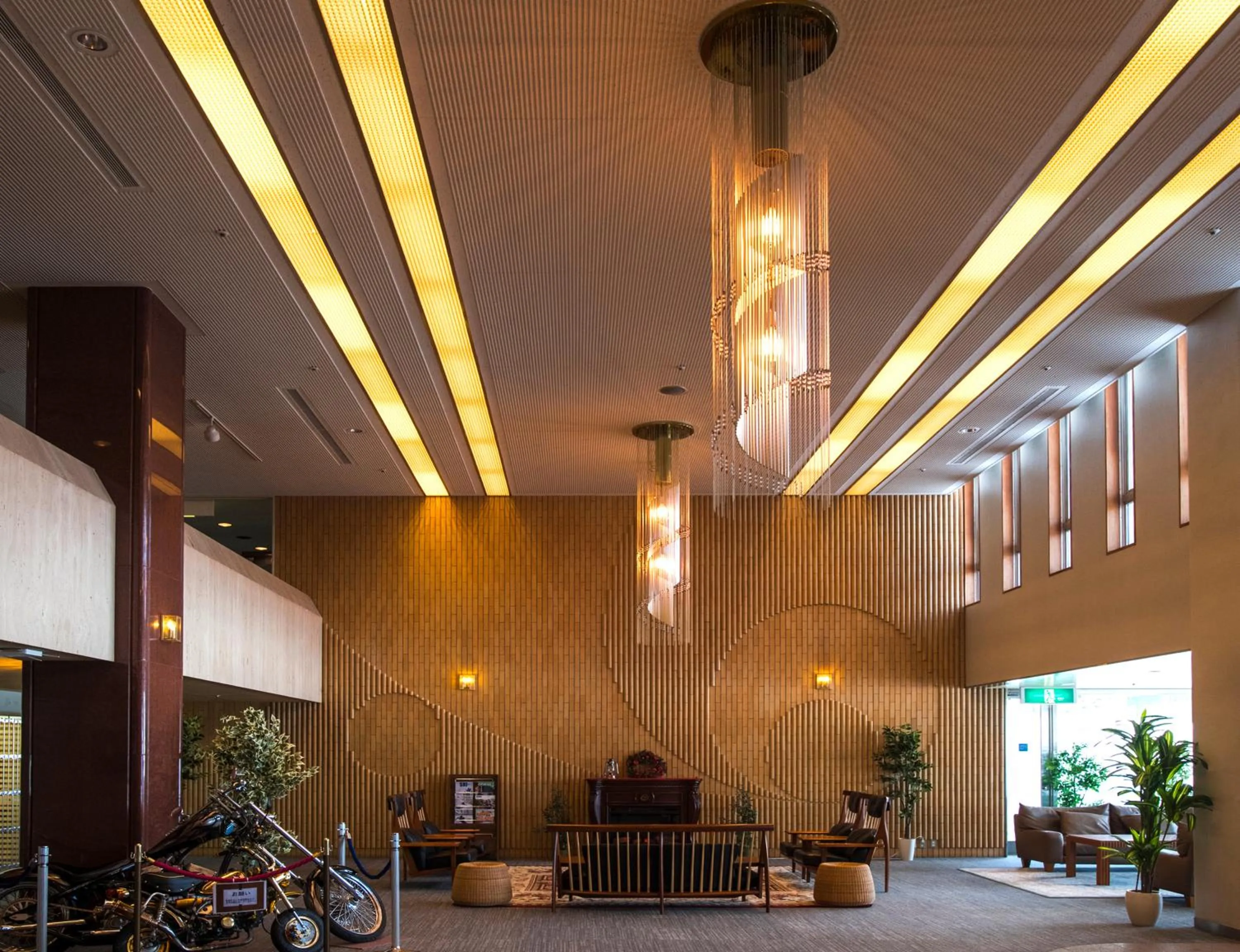 Lobby or reception in 朝里川温泉ホテル