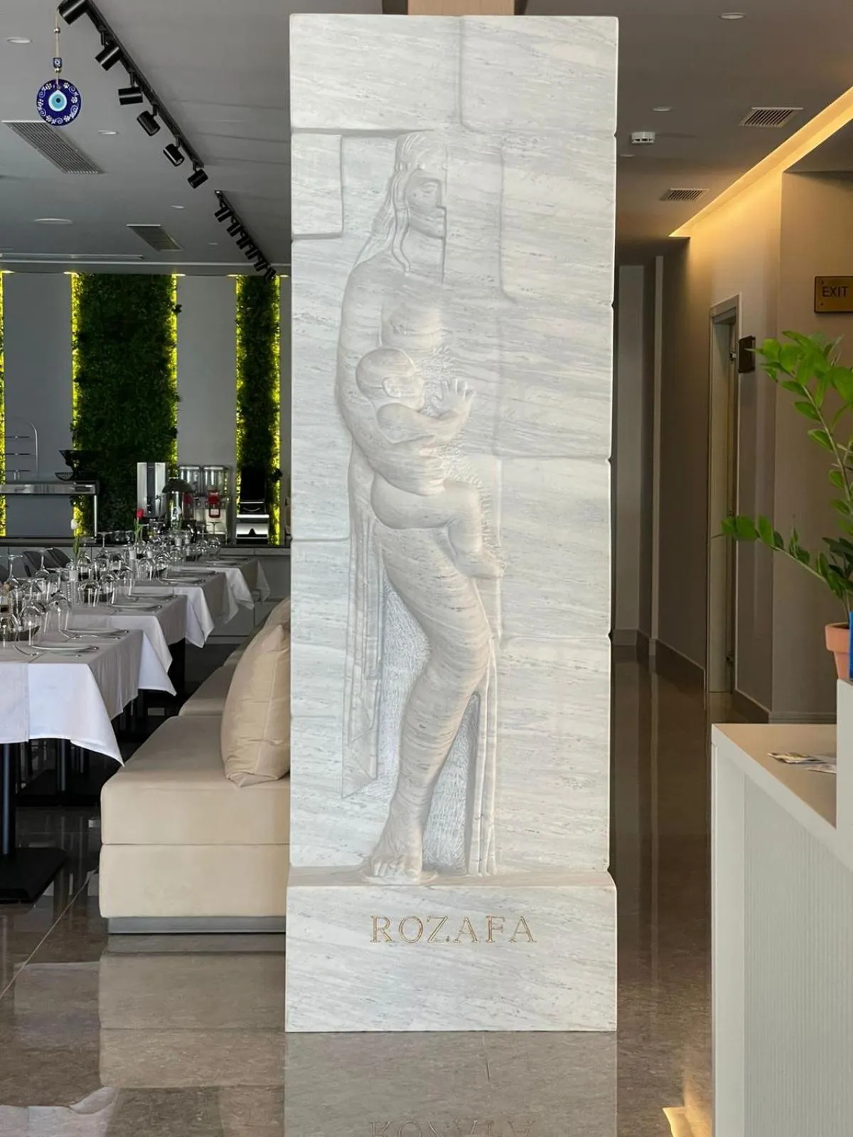 Decorative detail in Rozafa Palace Hotel