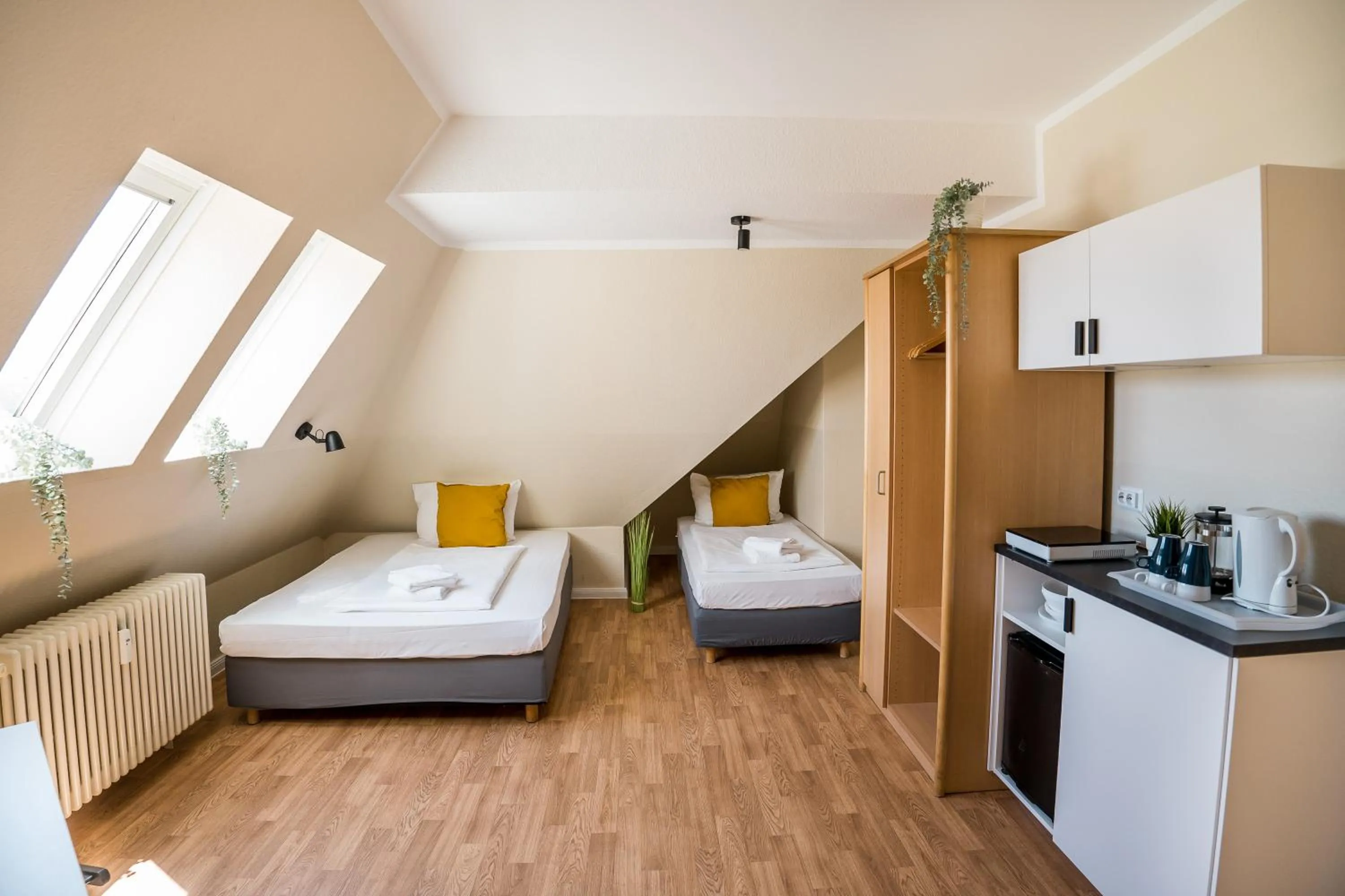 Photo of the whole room, Bed in Alte Feuerwache