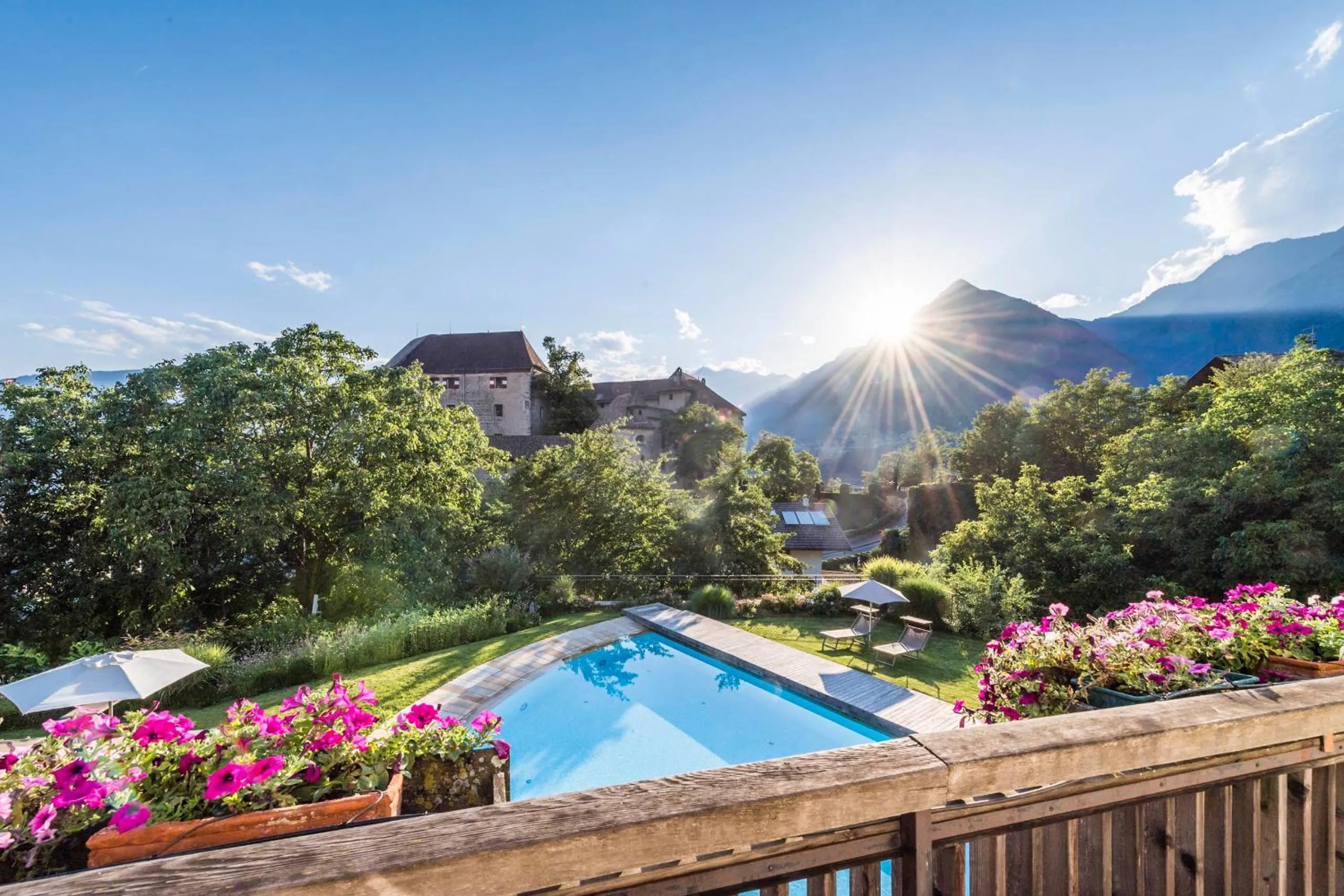 Landmark view in Baumgartner's Blumenhotel