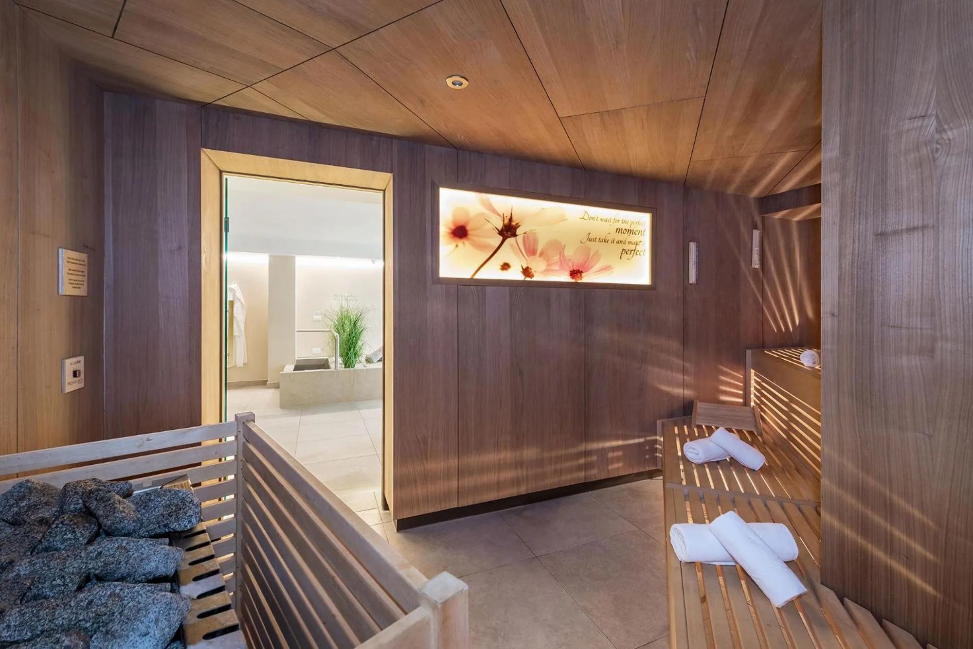 Sauna in Baumgartner's Blumenhotel