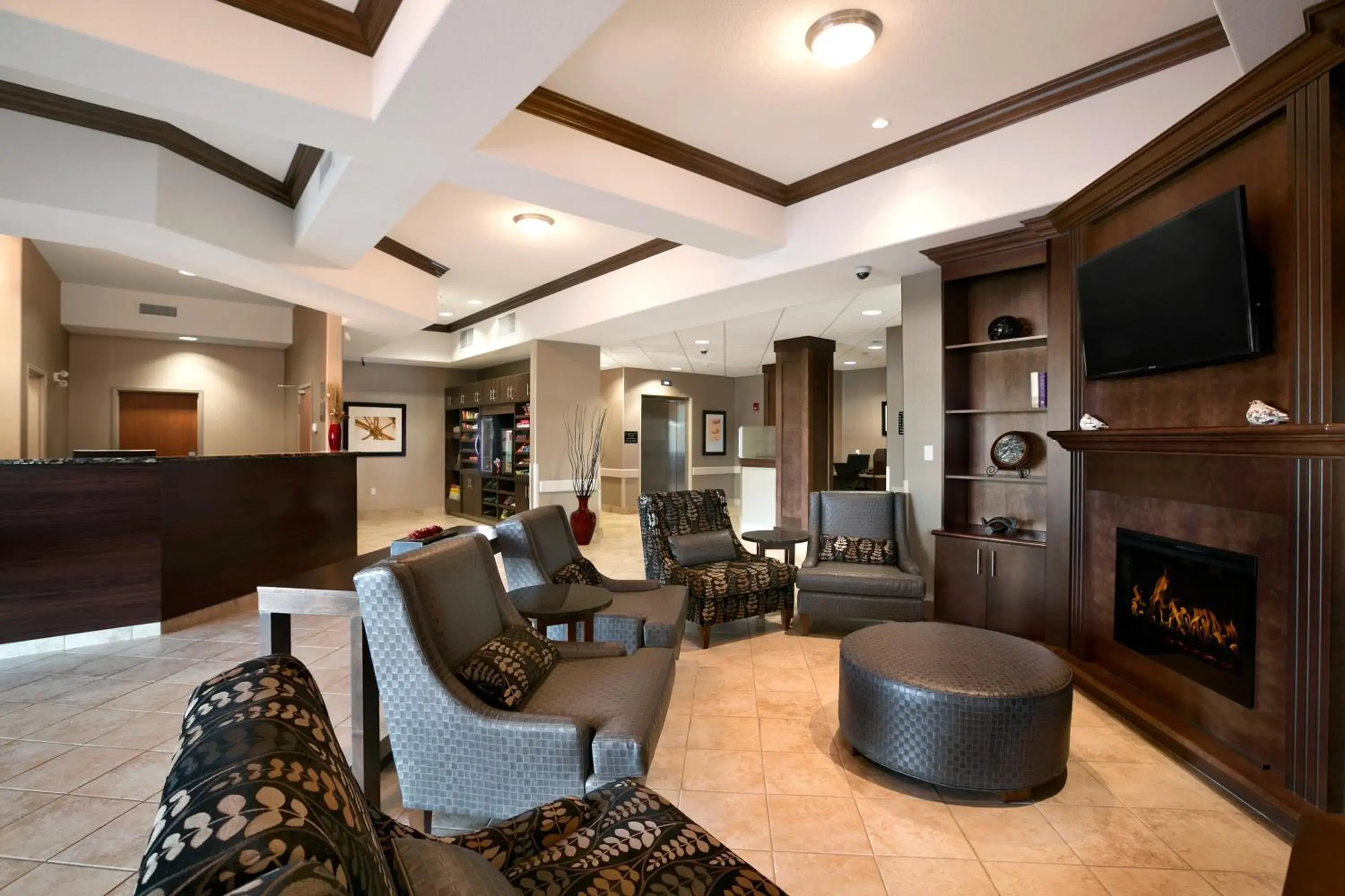 Lobby or reception in Ramada by Wyndham Conklin Lobby or reception in Ramada by Wyndham Conklin