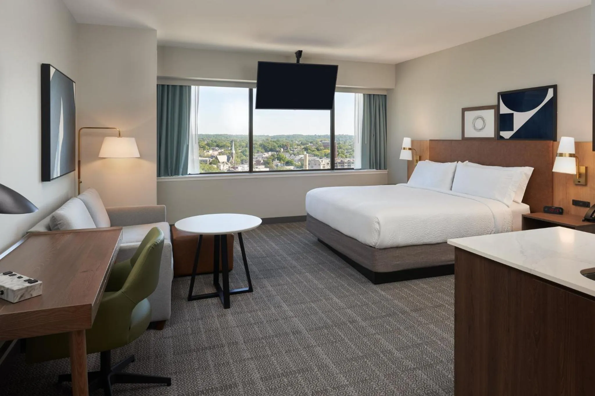 Photo of the whole room, Bed in Staybridge Suites Wilmington Downtown by IHG