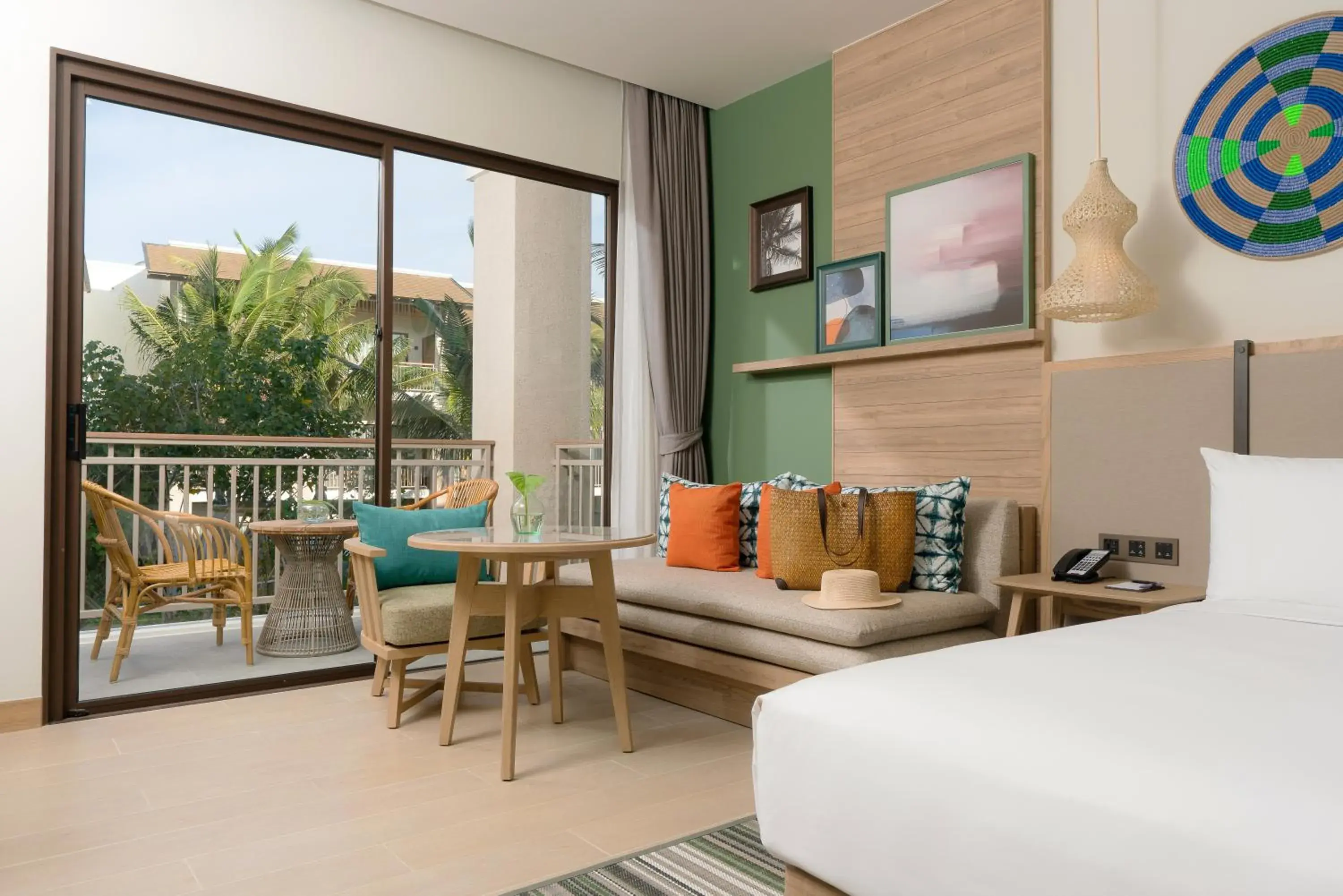 Balcony/Terrace, Bed in Holiday Inn Resort Samui Bophut Beach, an IHG Hotel Balcony/Terrace, Bed in Holiday Inn Resort Samui Bophut Beach, an IHG Hotel