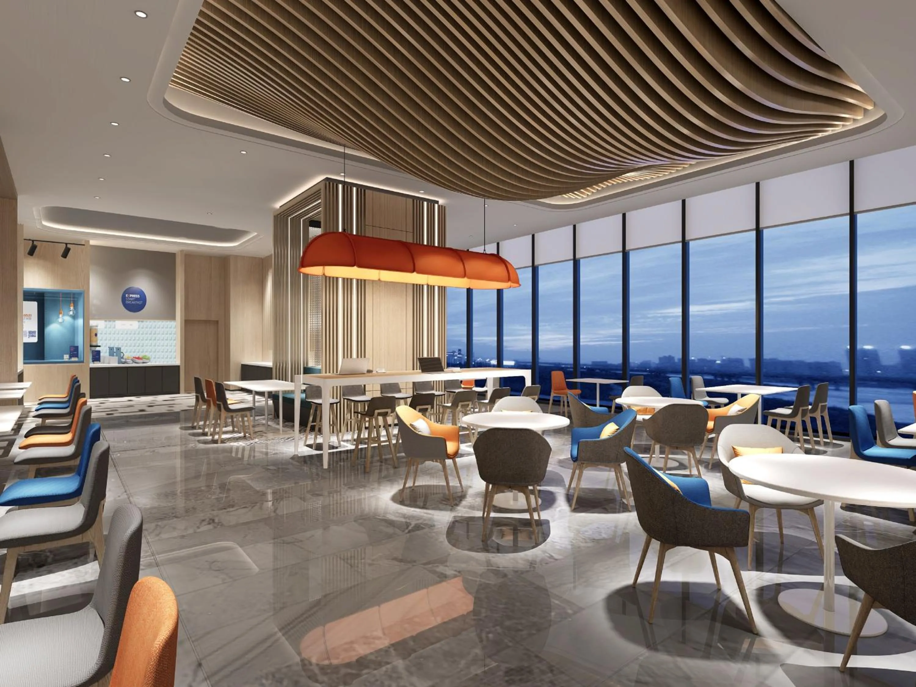 Restaurant/places to eat in Holiday Inn Express Huludao Seaview by IHG