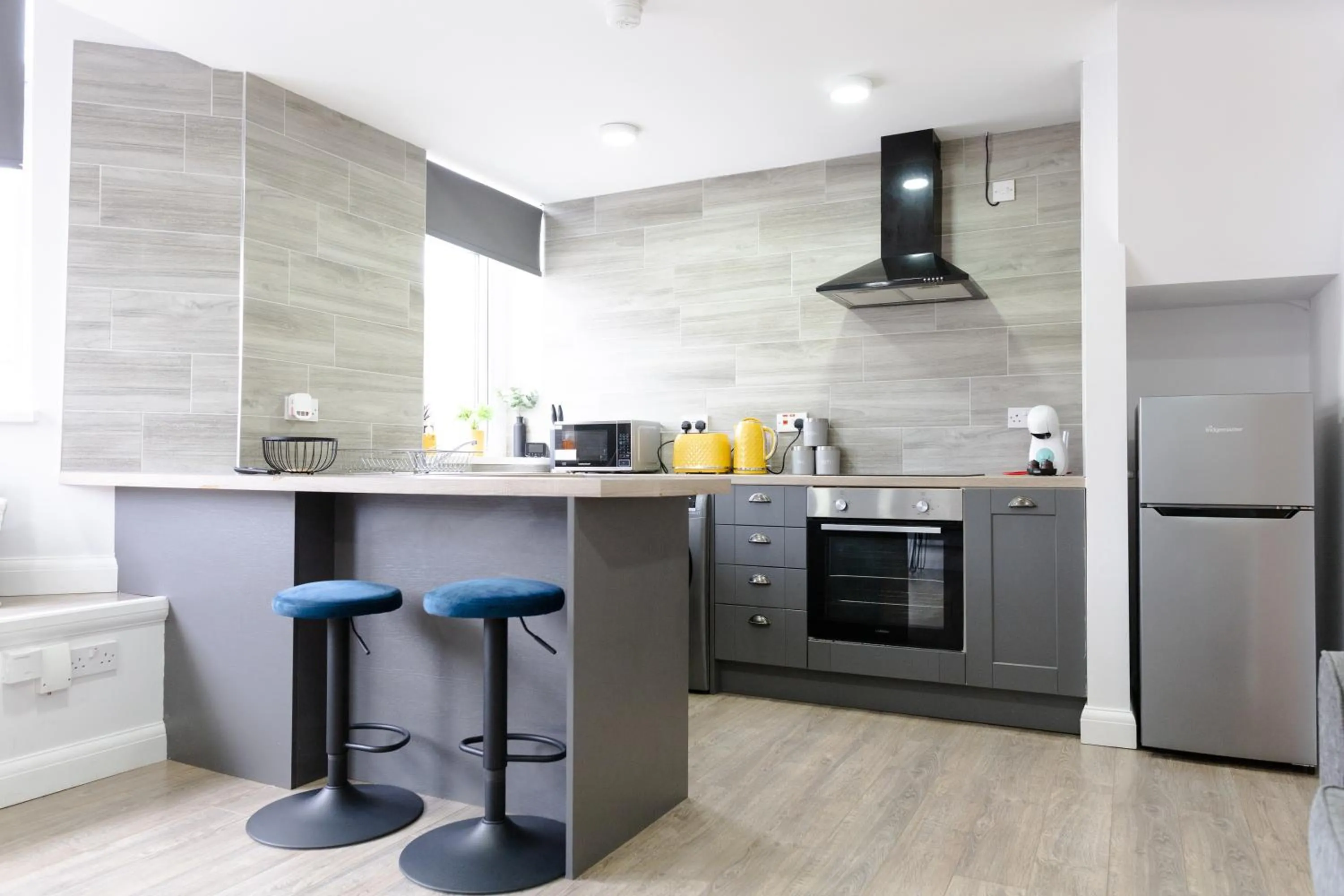 kitchen in Modern Apartments Near Cardiff City Centre