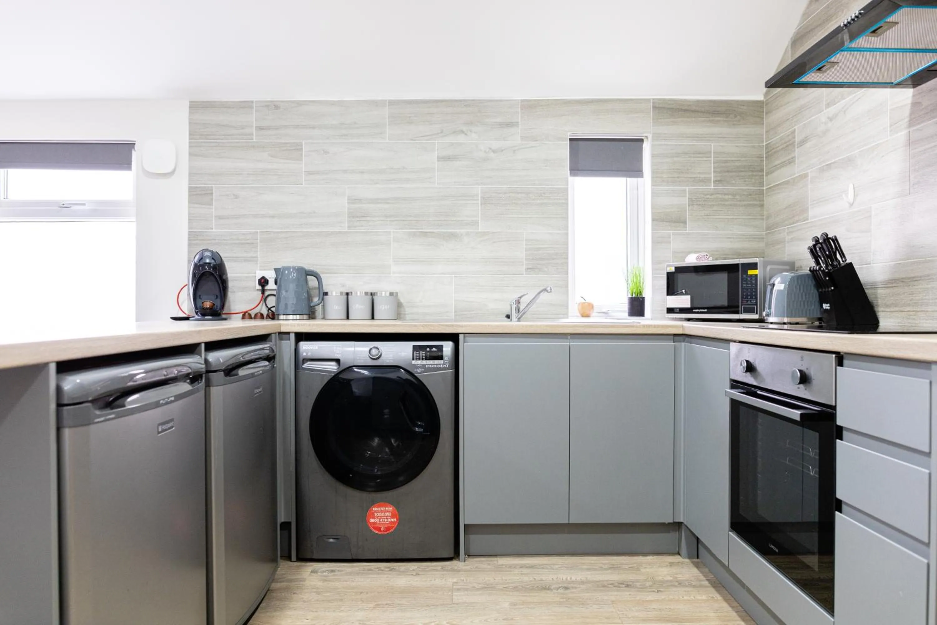 kitchen in Modern Apartments Near Cardiff City Centre