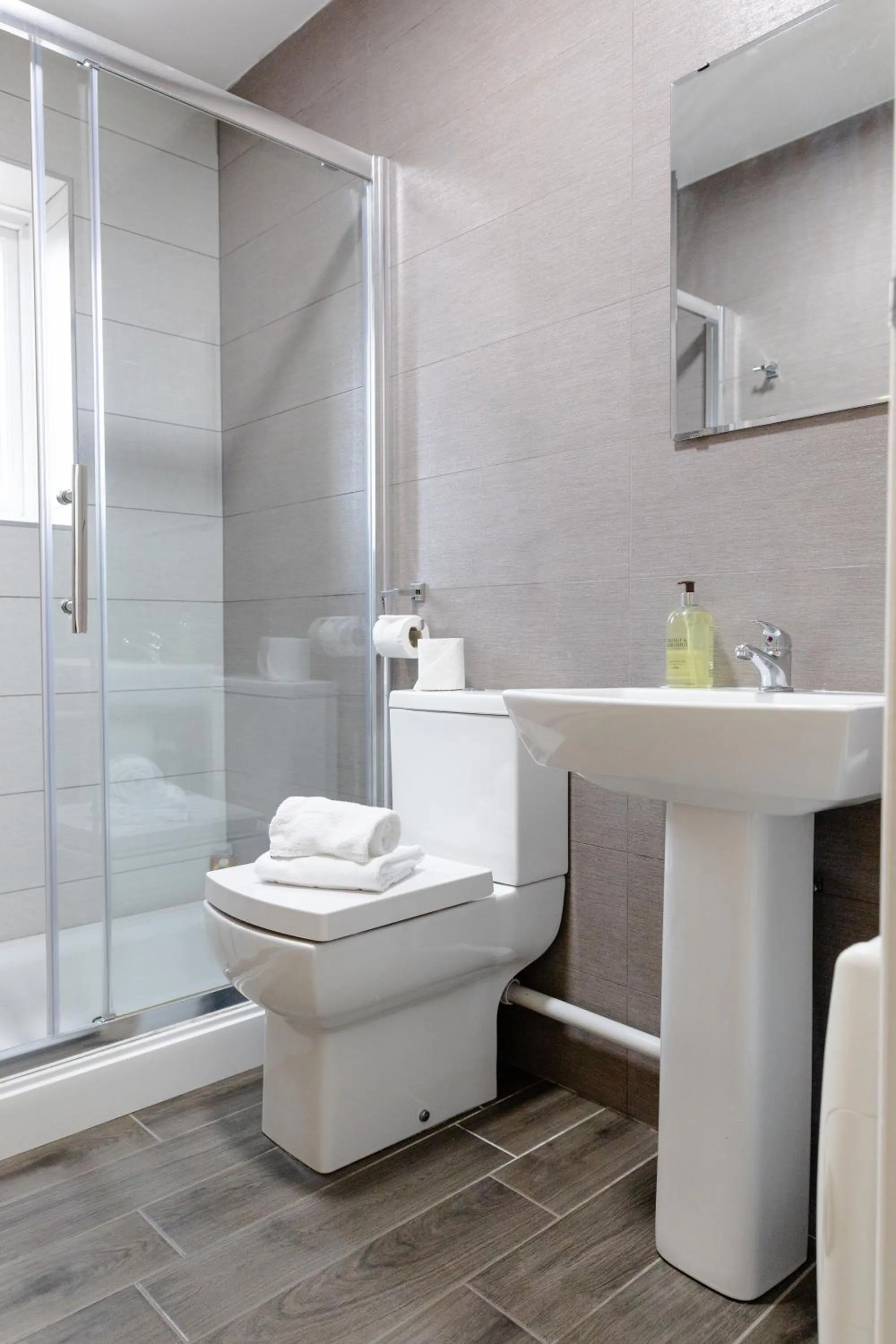 Shower in Modern Apartments Near Cardiff City Centre