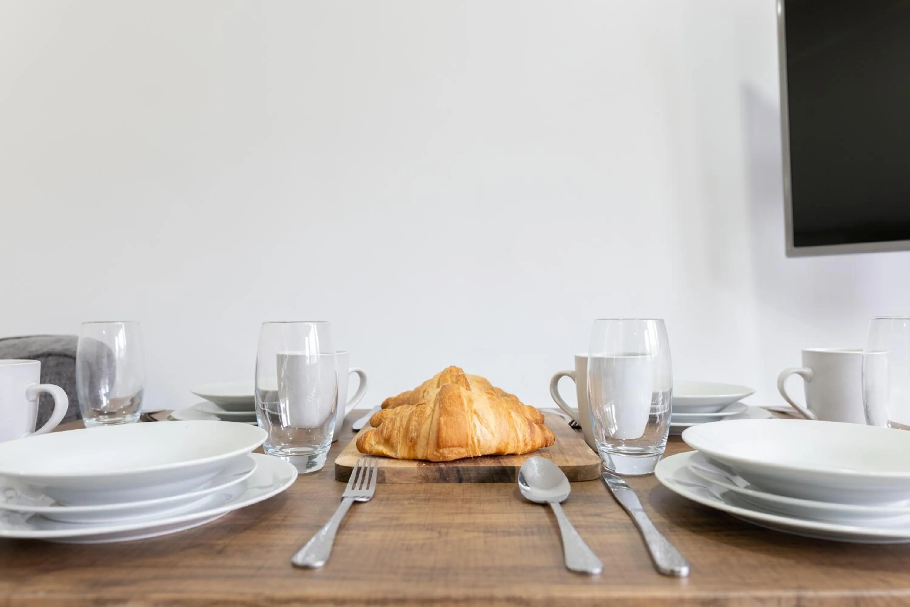 Dining area in Modern Apartments Near Cardiff City Centre